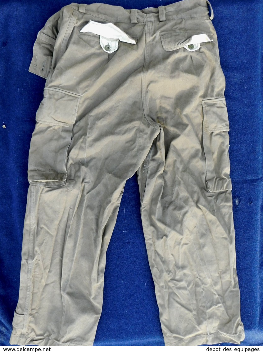 PANTALON T.T.A. MODELE 1947 + années 1950 + CEINTURON 1945  --  #.7