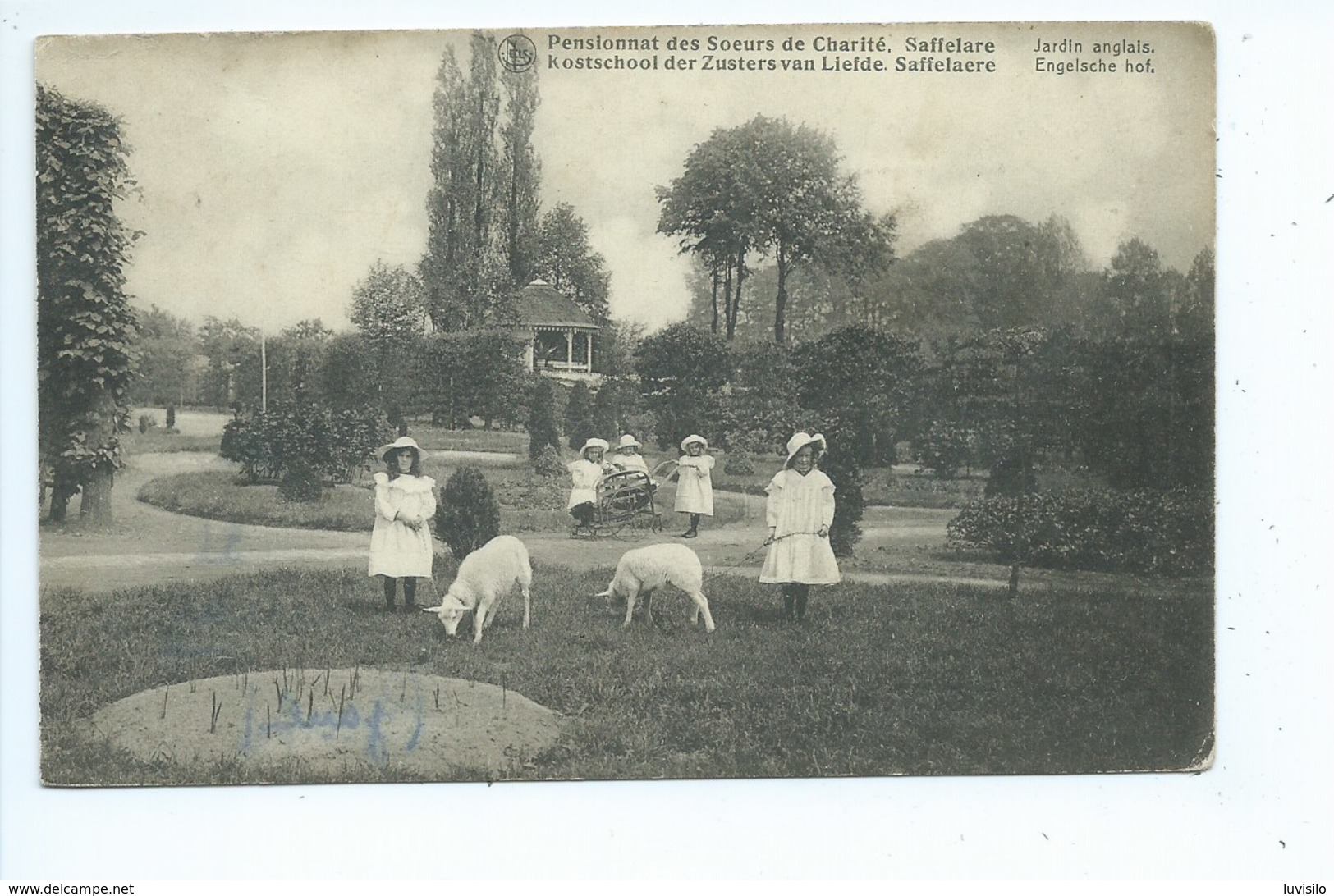 Saffelaere Pensionnat Des Soeurs De La Charité Jardin Anglais - Lochristi