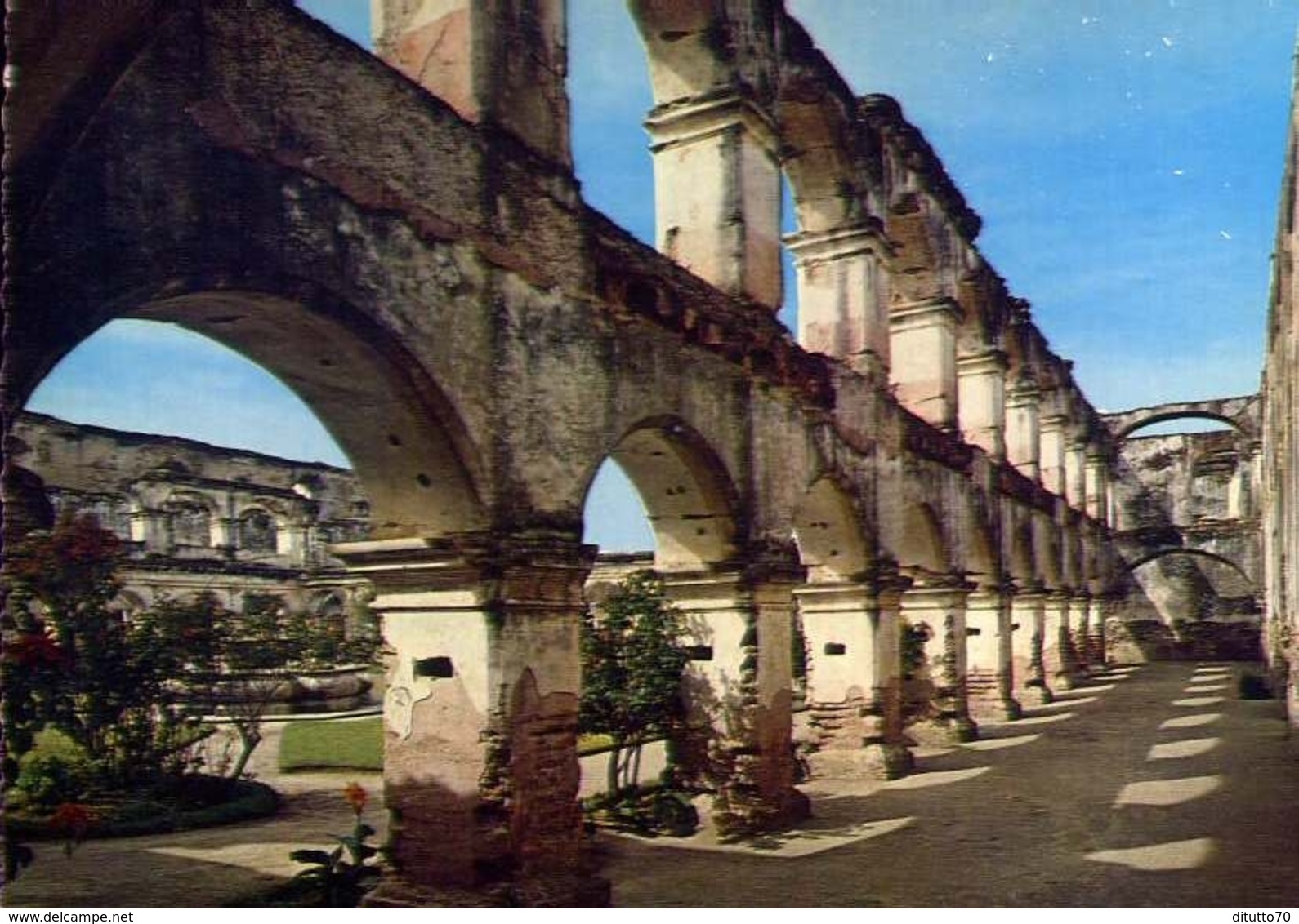 Ruinas De Santa Clara - Atigua Guatemala - Guatemala C.a. - Formato Grande Non Viaggiata – E 9 - Mondo