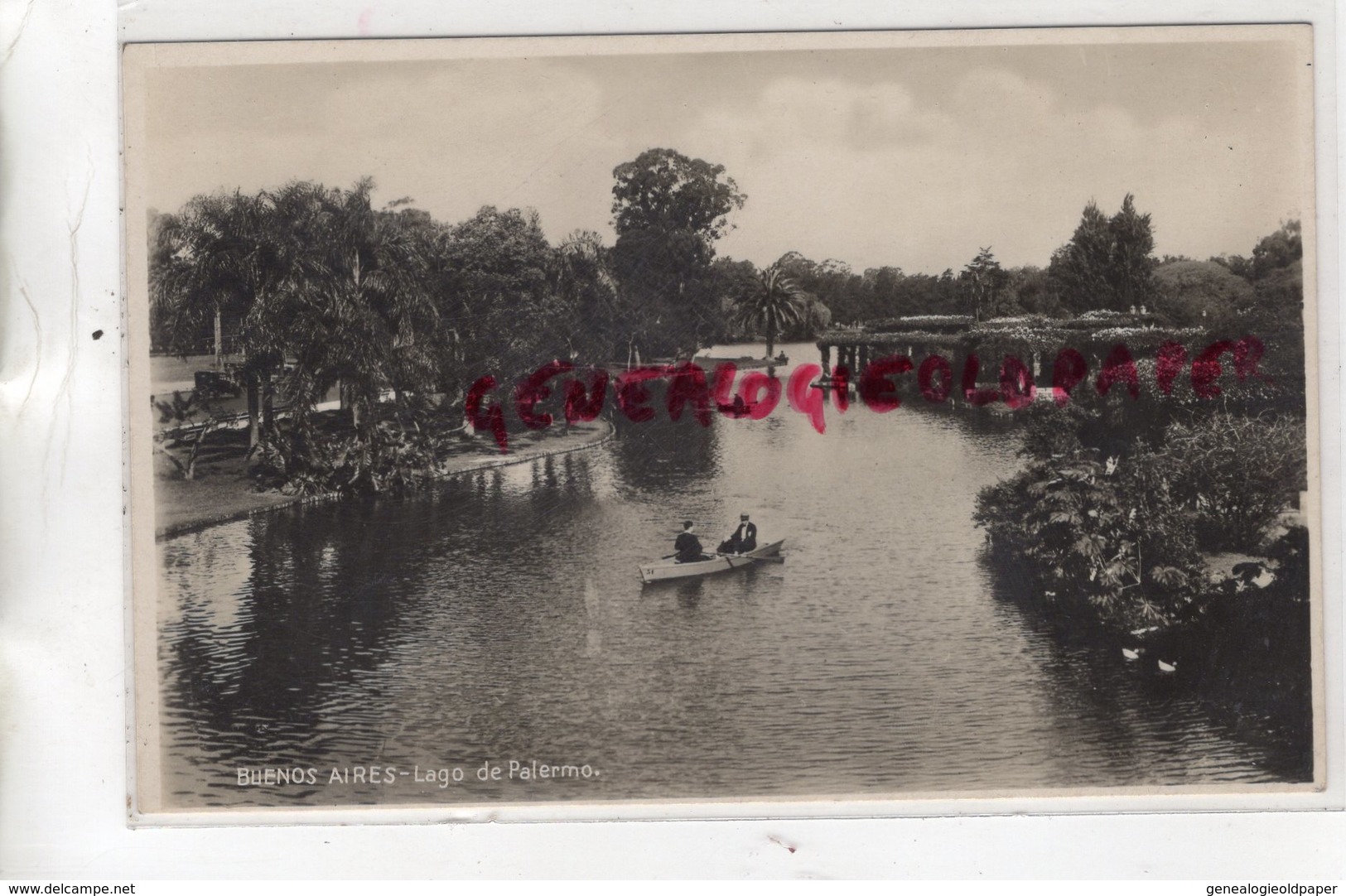 ARGENTINE- BUENOS AIRES- LAGO DE PALERMO - CARTE PHOTO AMERIQUE - Argentine