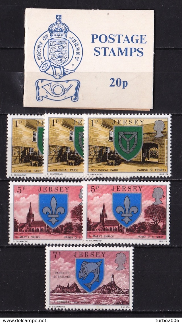 JERSEY 1976 Villages From Jersey Booklet 20 P With 3 X Mi. 132 / 2 X 133 + 135 MNH - Jersey