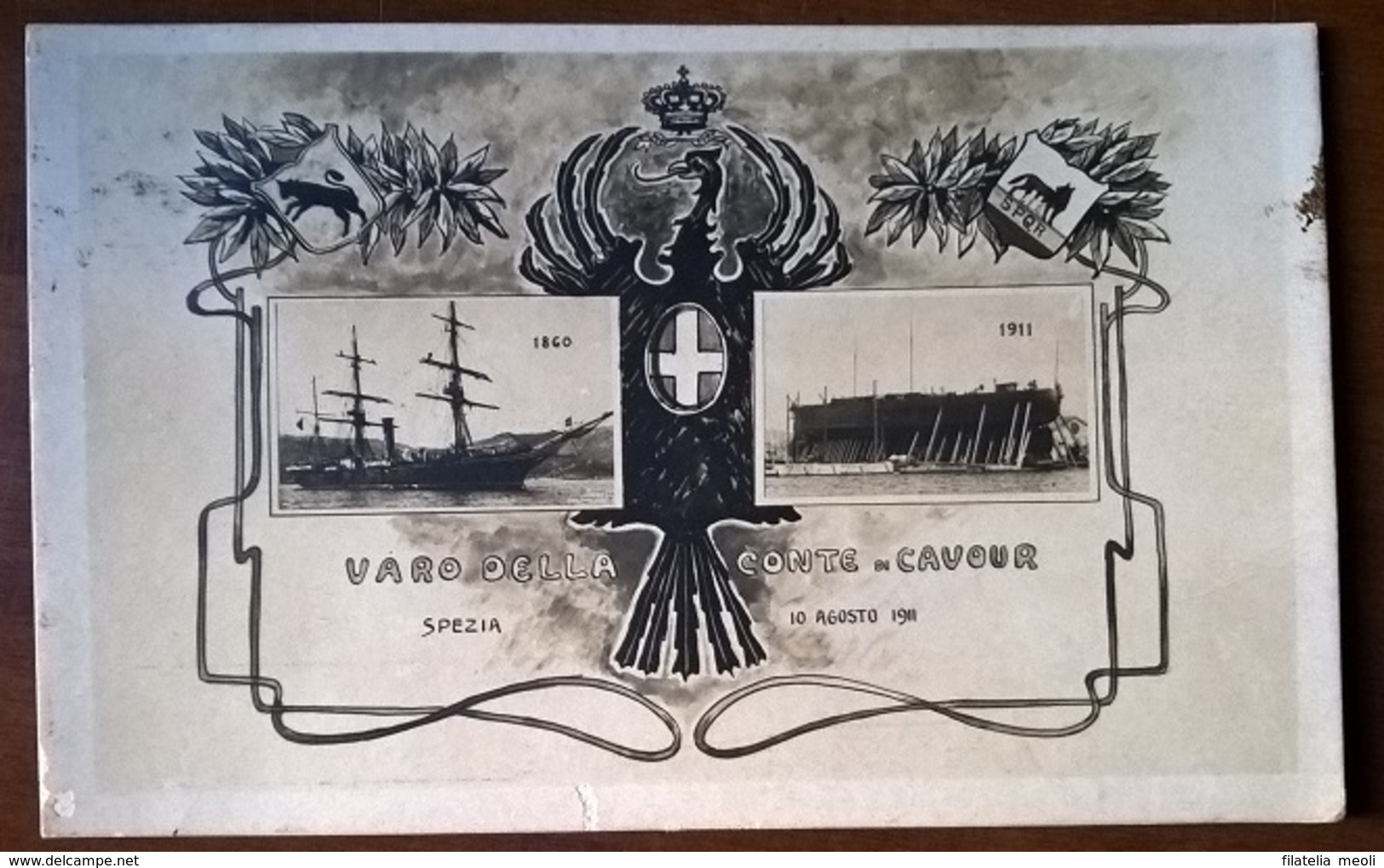 VARO NAVE CONTE CAVOUR - Guerra