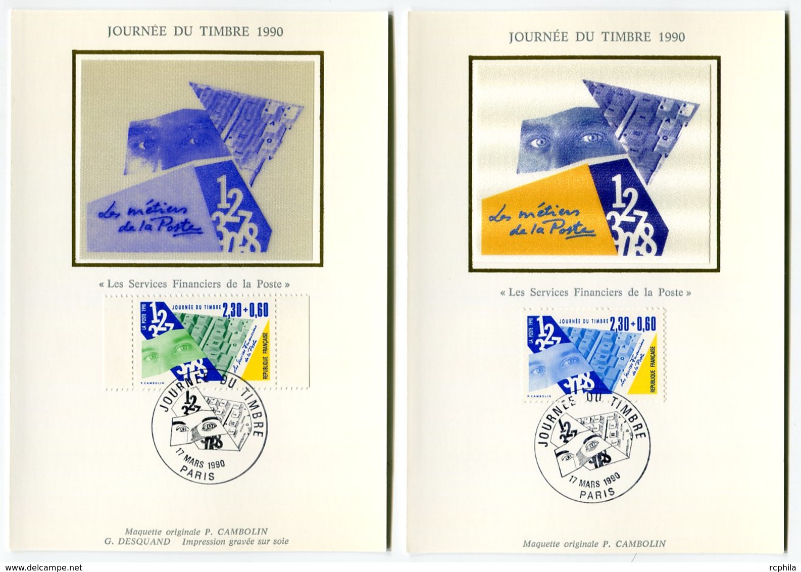 RC 10829 FRANCE CARTE MAXIMUM 1990 JOURNÉE DU TIMBRES - TIMBRE ET CARNET PARIS FDC SUR SOIE TB - 1990-1999