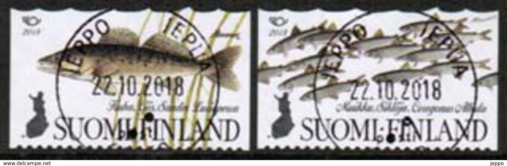 2018 Finland, Norden Fishes M 2585-6, Complete Fine Used Set. - Usati