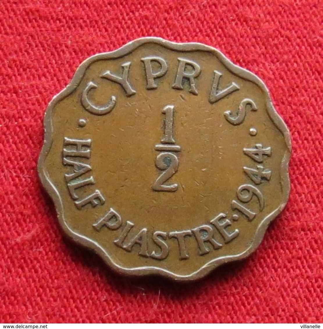 Cyprus 1/2 Piastre 1944 KM# 22a *V2 Chipre Chypre Cipro Zypern - Chypre