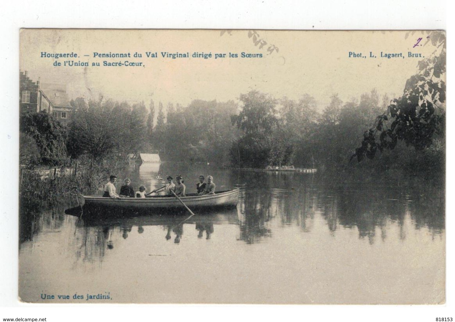 Hougaerde. - Pensionat De Val Virginal.... Une Vue Des Jardins   Phot., L.Lagaert,Brux. - Hoegaarden