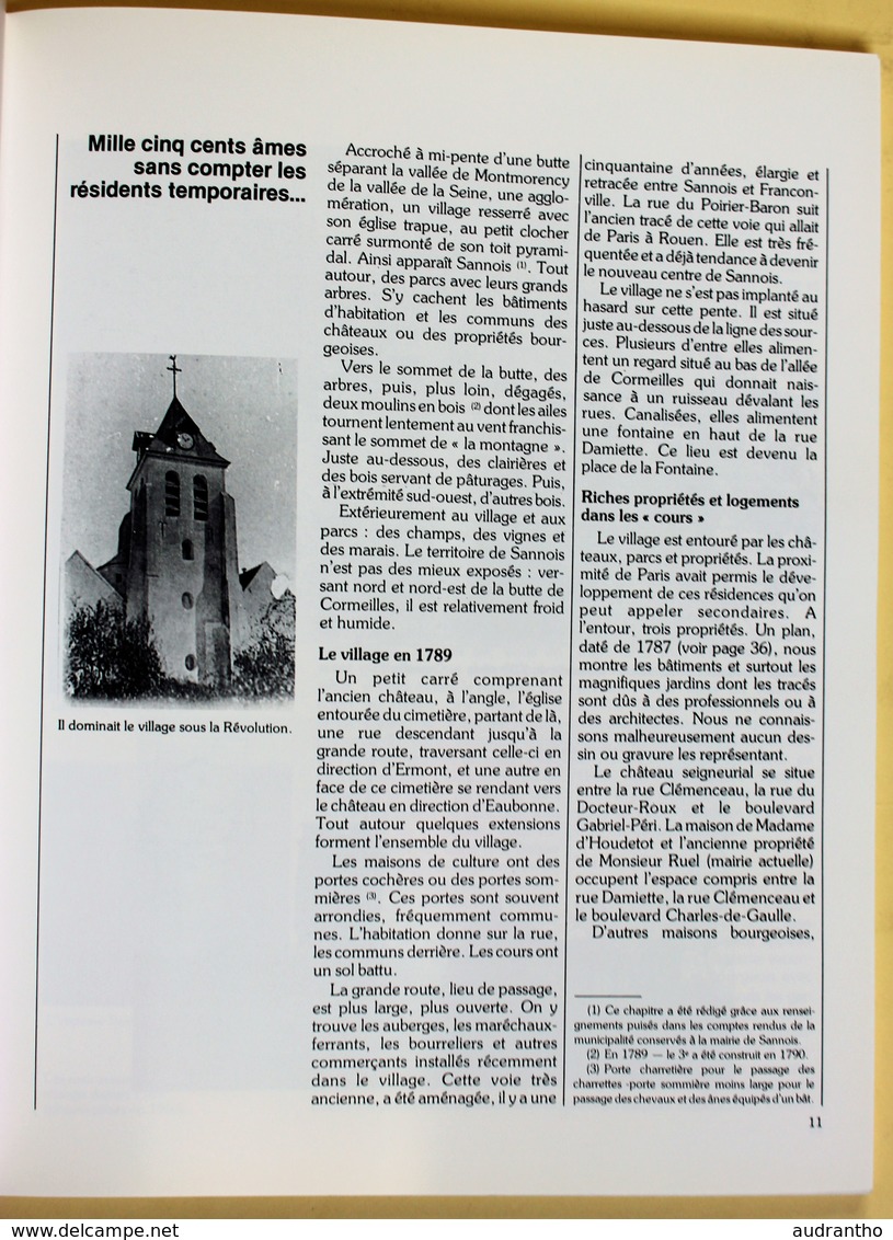 Livre Sannois Sous La Révolution Jacques Delaplace 1989 Bicentenaire Révolution Française - Ile-de-France