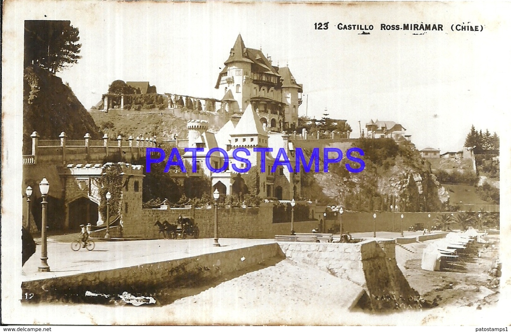 105614 CHILE ROSS MIRAMAR CASTILLA CASTLE POSTAL POSTCARD - Cile