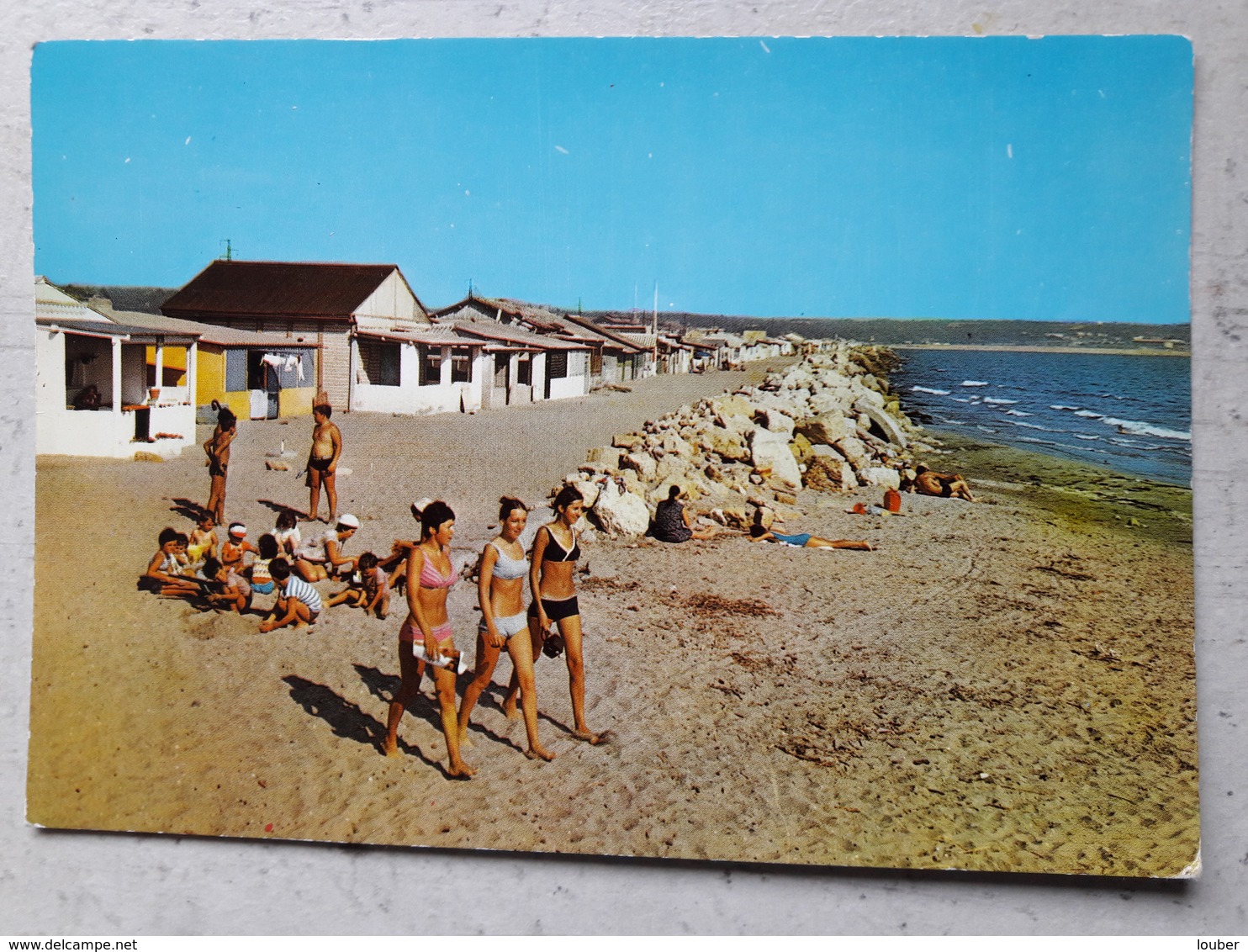 CPSM 13 FOS-sur-MER 1969 La Plage Et Les Cabanons - Autres & Non Classés