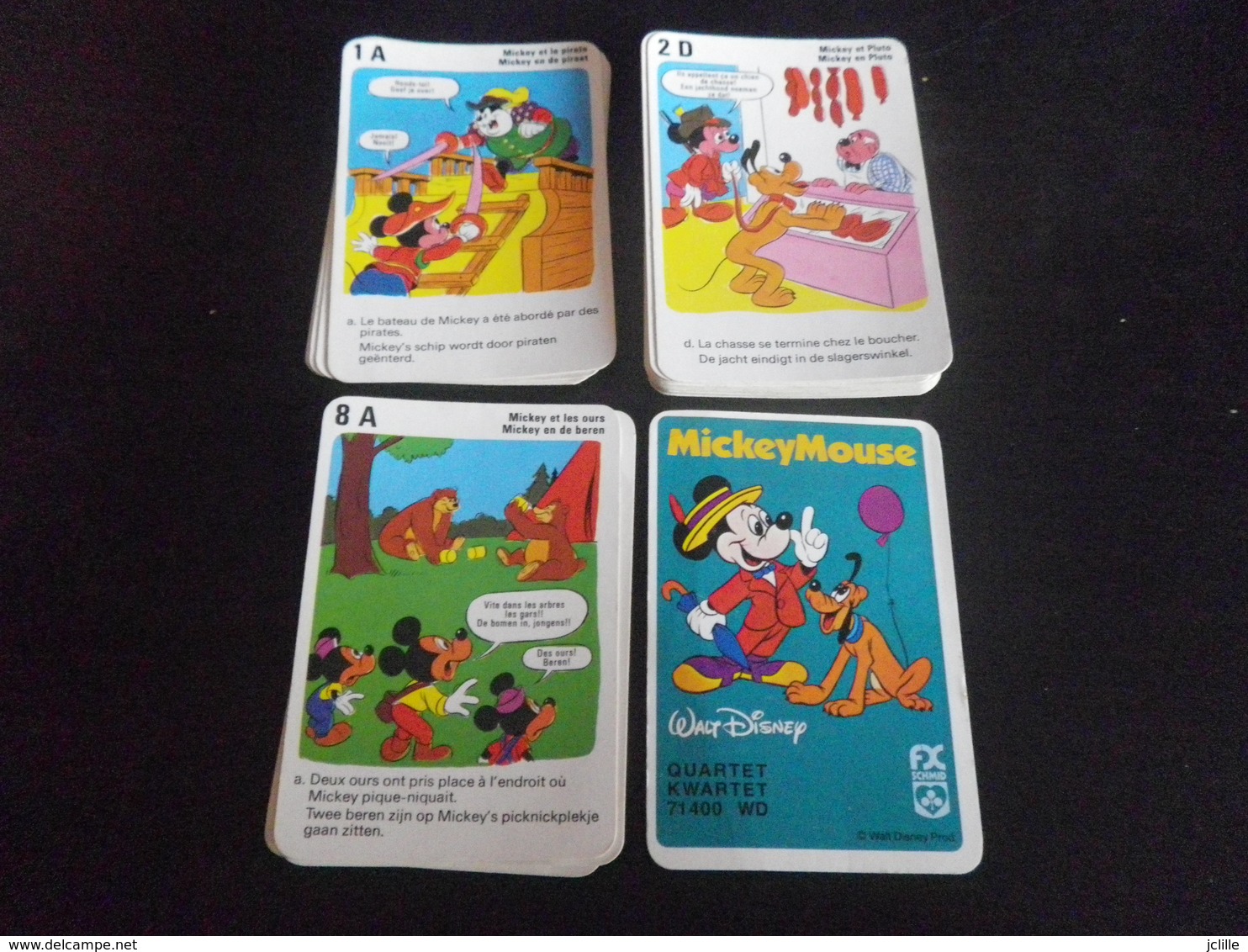 Jeu De Familles - ANIMAUX - SCHMID - Quartet MICKEY MOUSE - WALT DISNEY - 71400 WD - Autres & Non Classés