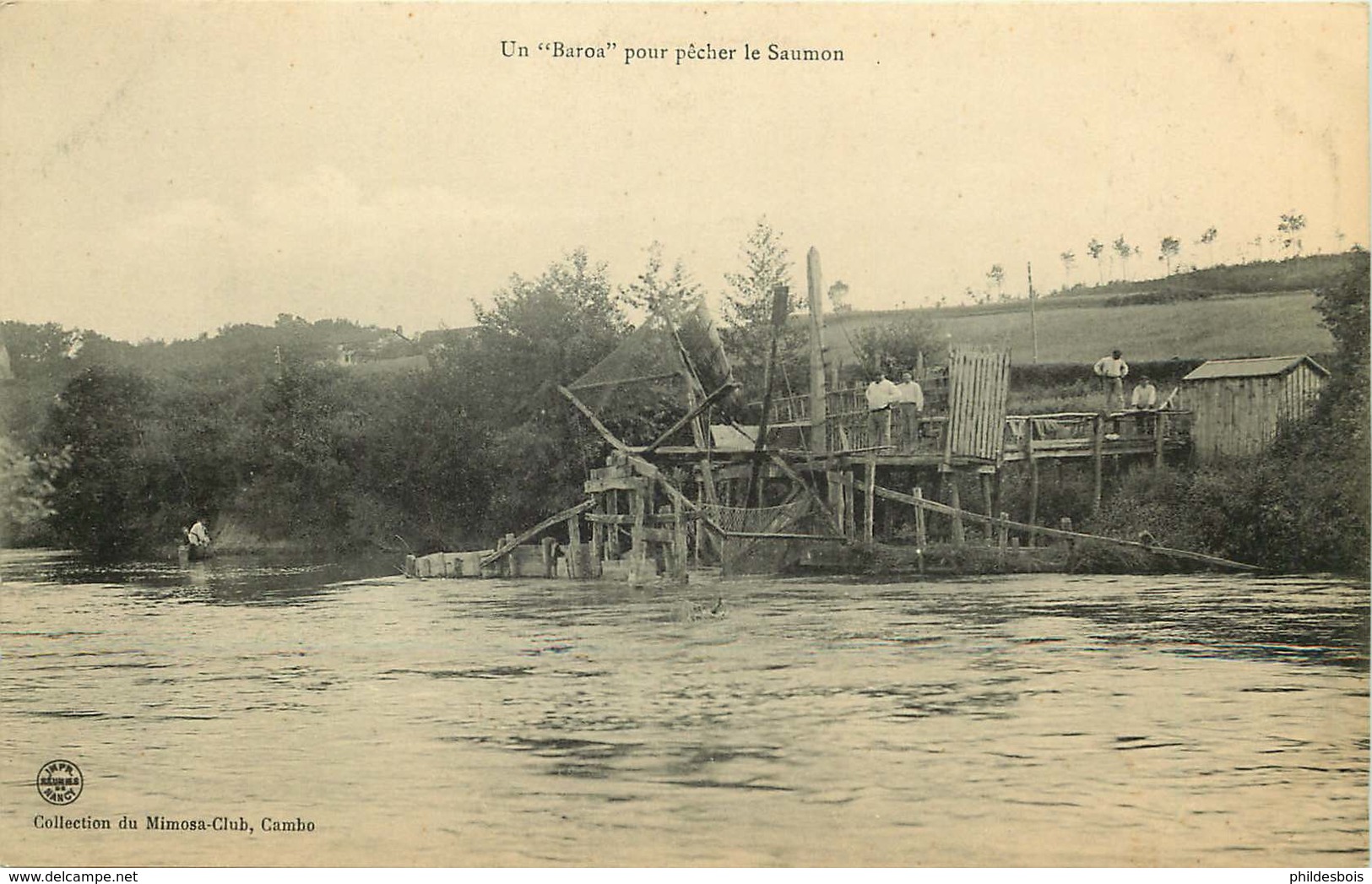 PYRENEES ATLANTIQUES   Un BAROA  Pour Pecher Le SAUMON - Sonstige & Ohne Zuordnung