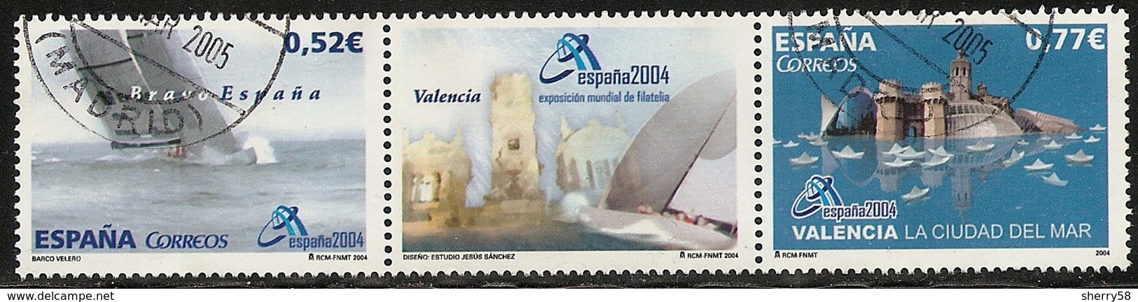 2004-ED. 4092 Y 4093 -TRIPTICO EXPOSICION ESPAÑA'04.VALENCIA-USADO- - Usados