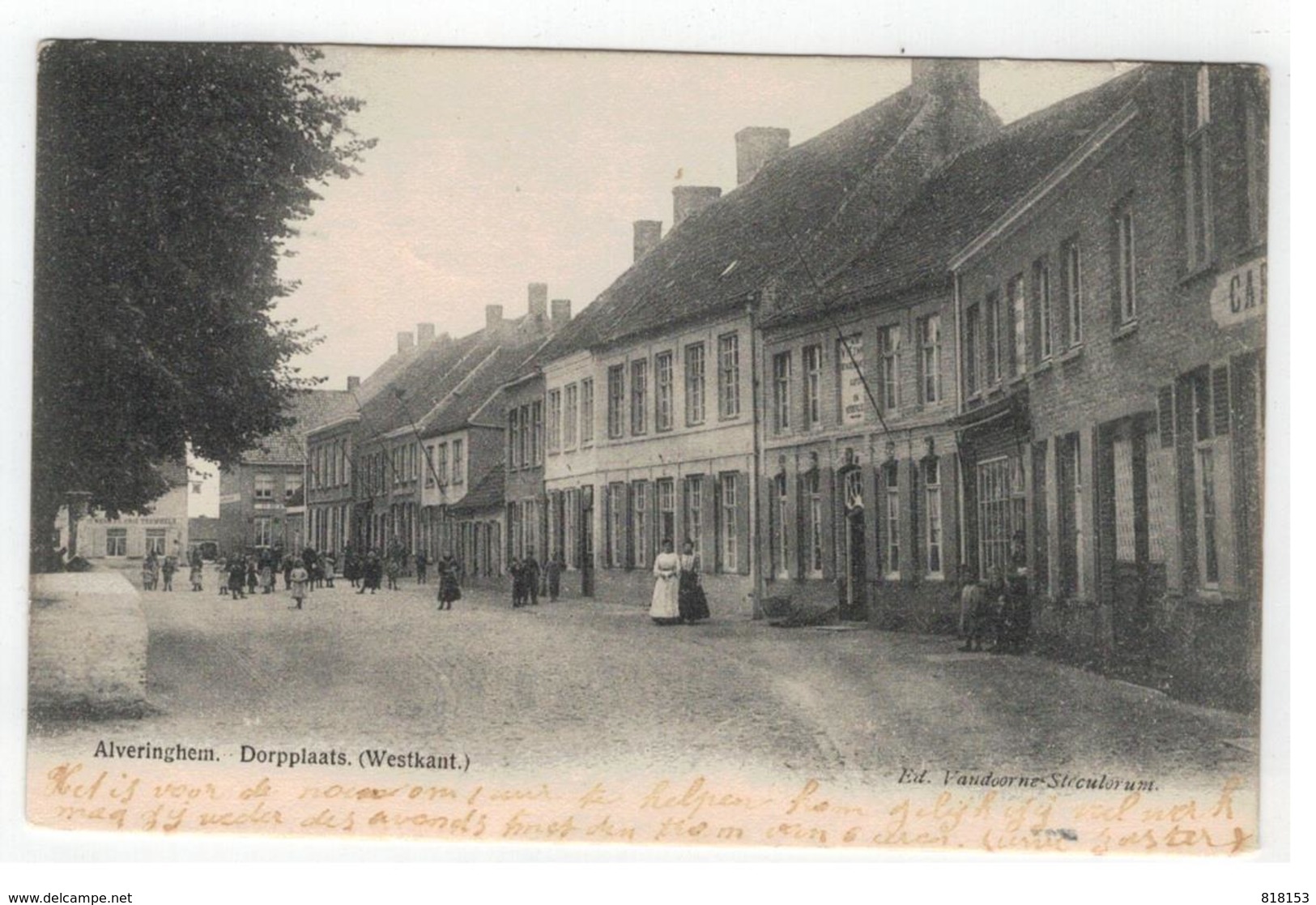 Alveringhem. Dorpplaats. (Westkant) - Alveringem