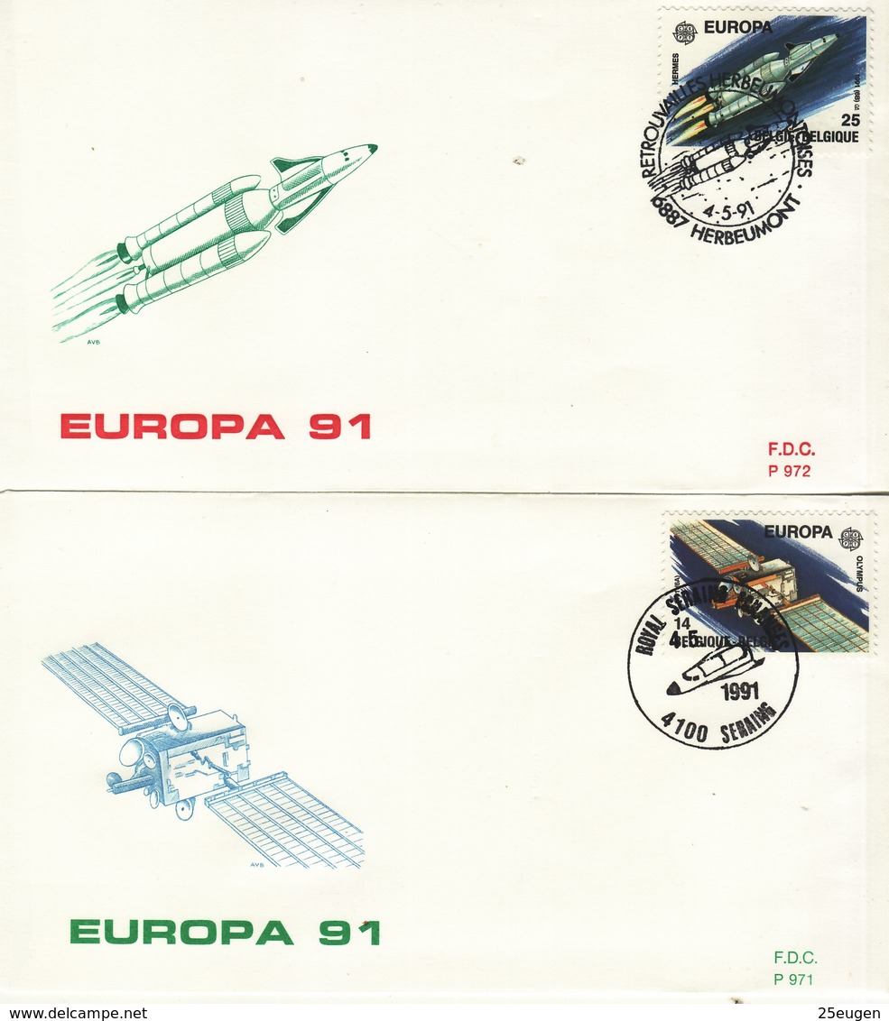 BELGIUM  1991 EUROPA CEPT   FDC - 1991