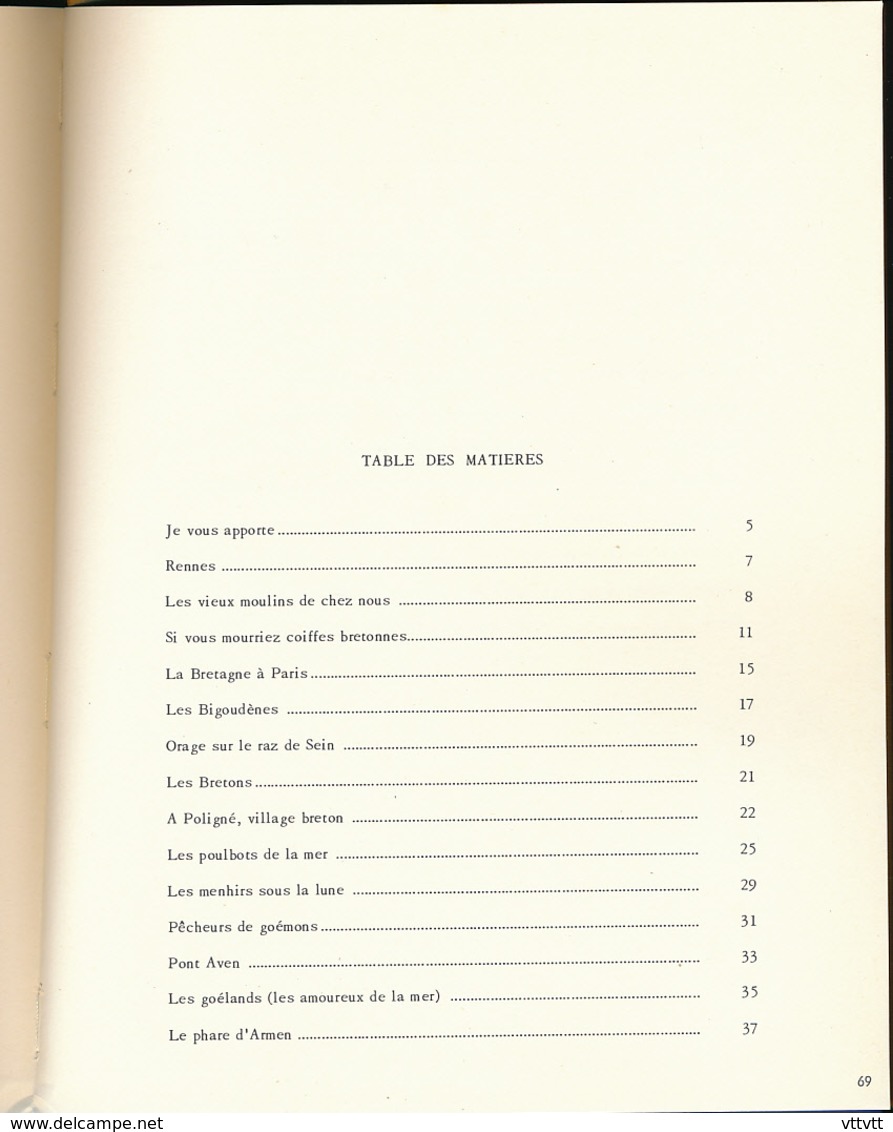 1984 : La Vie et l'oeuvre de PAULETTE DE LA MER, Dédicacé, Editions Dany Thibaud, 70 pages (22 cm sur 28) Très bon état