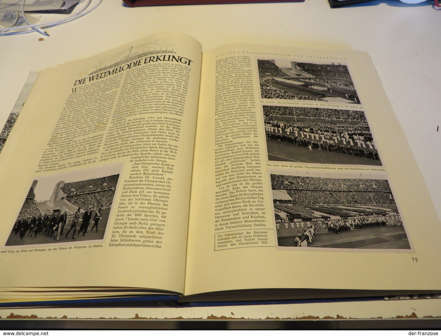 DIE OLYMPISCHEN SPIELE 1936 in BERLIN und GARMISCH-PARTENKIRCHEN BAND 1 und 2  ZIGARETTEN-BILDERDIENST