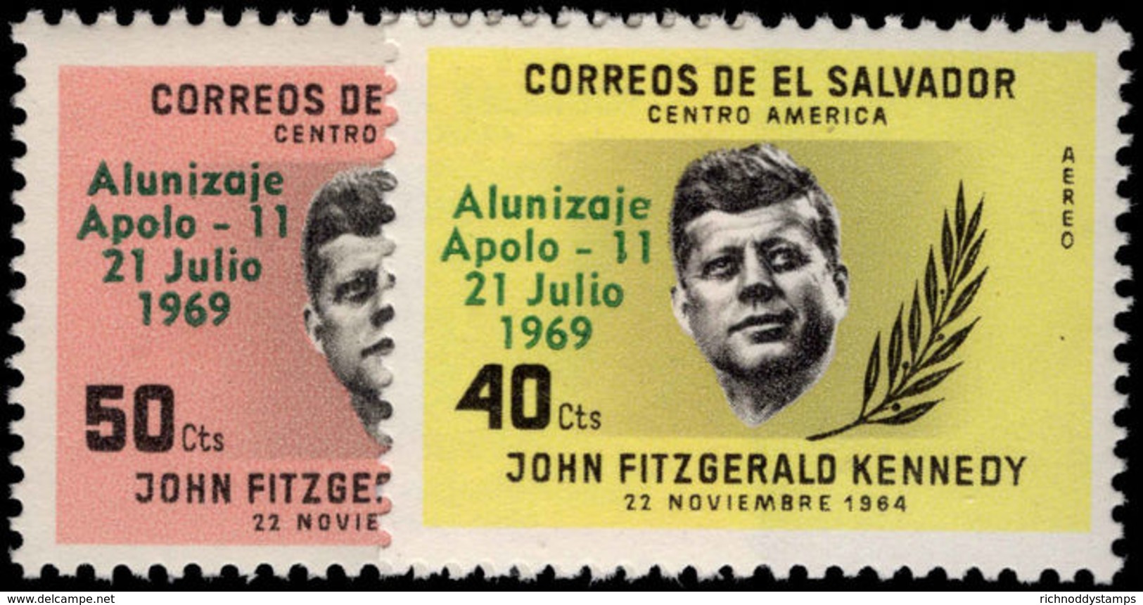 El Salvador 1969 First Man On The Moon Unmounted Mint. - El Salvador