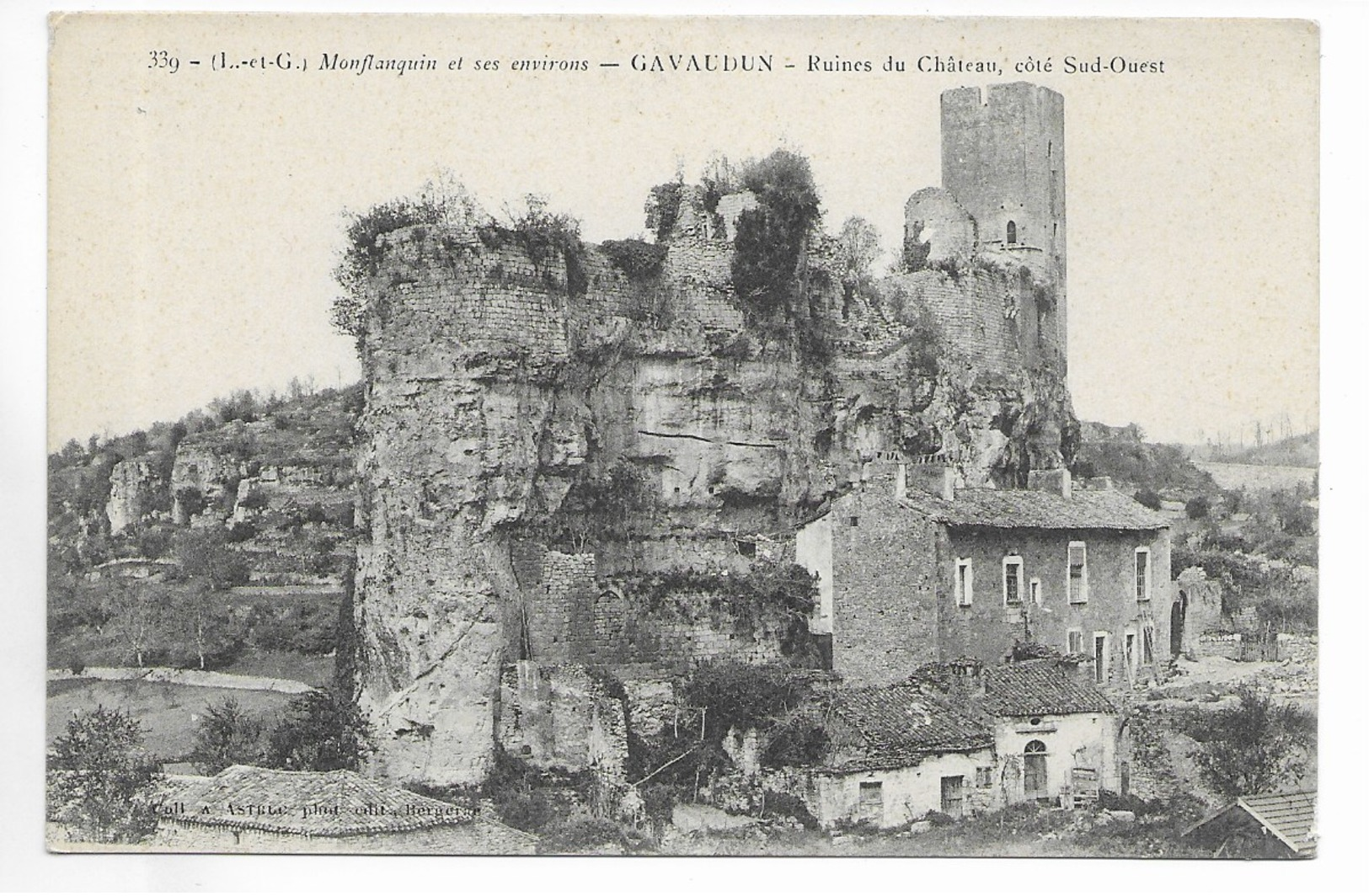 Gavaudun - Ruines Du Château Côté Sud-Ouest - Other & Unclassified