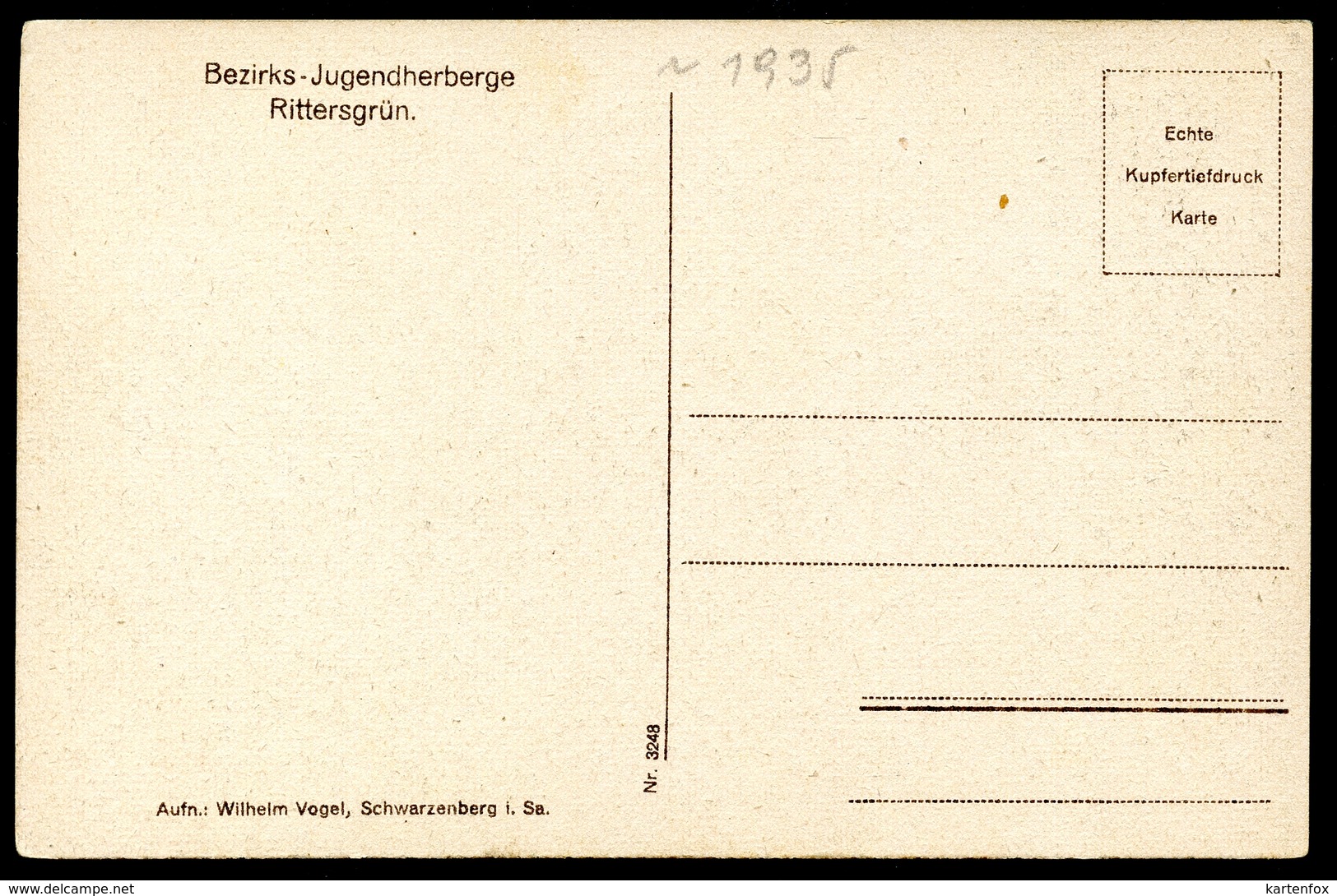 Bezirks-Jugendherberge Rittersgrün, Um 1930, Breitenbrunn-Erzgebirge - Breitenbrunn