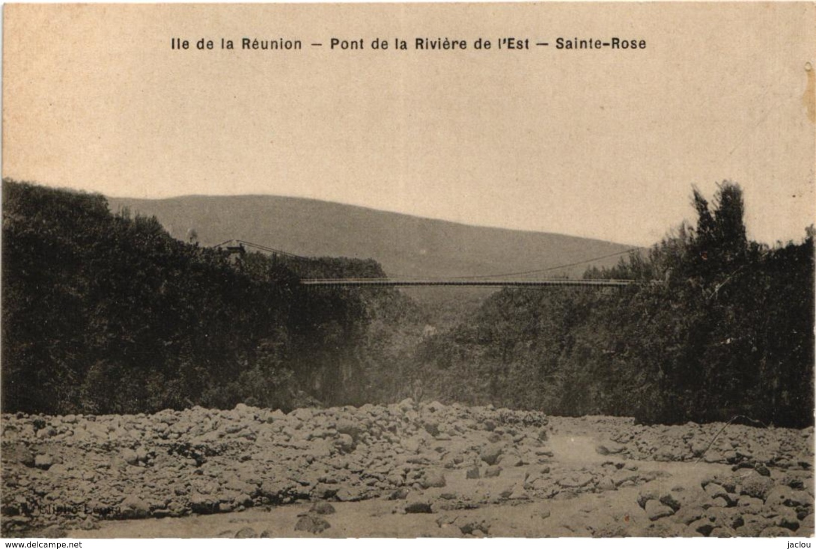 ILE DE LA REUNION ,PONT DE LA RIVIERE DE L'EST -SAINTE ROSE   REF 58416C - Autres & Non Classés