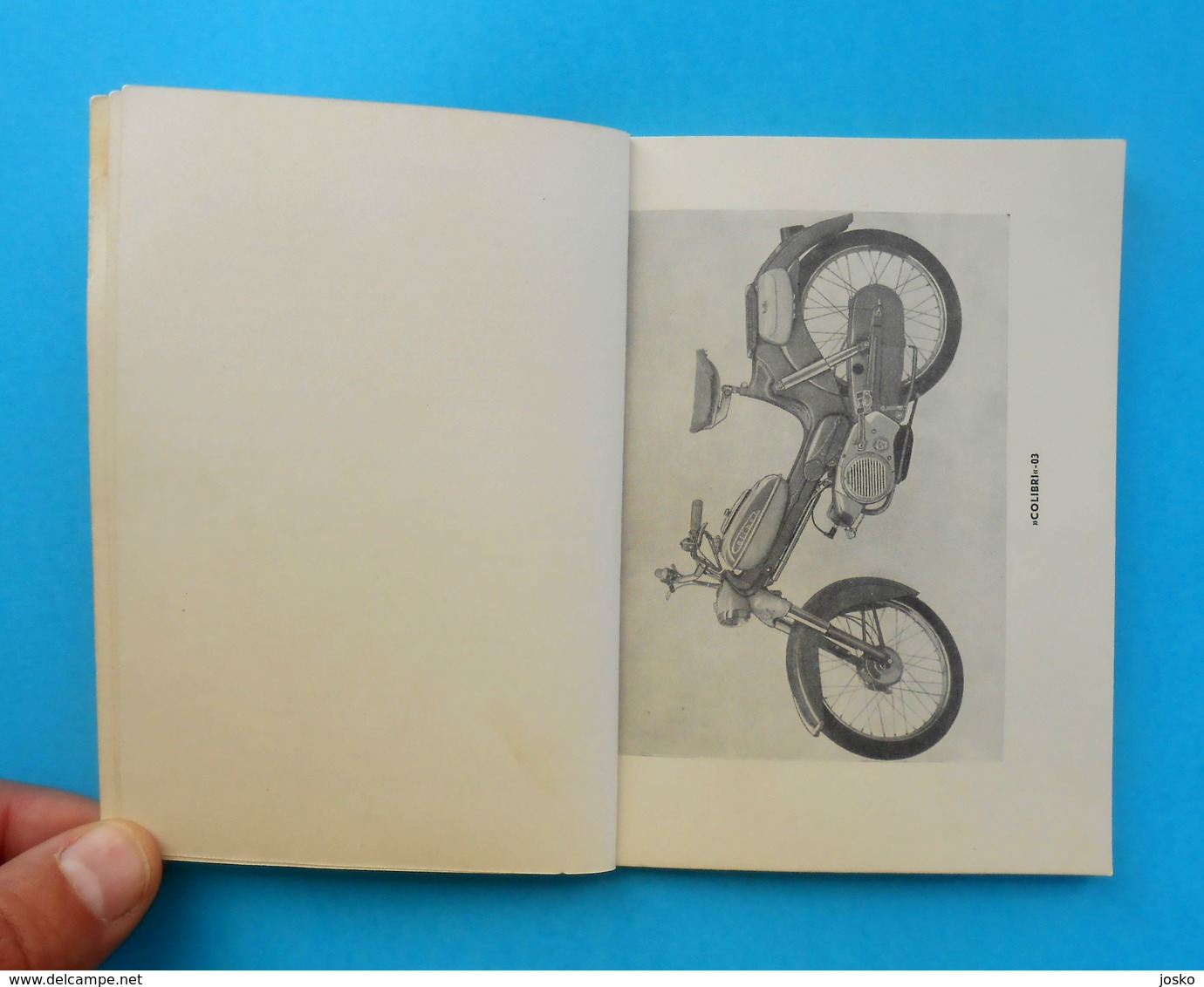 TOMOS KOPER - Moped COLIBRI ... Original Old Manual & Instruction Book * Slovenia Ex Communist Yugoslavia Motorcycle - Motos