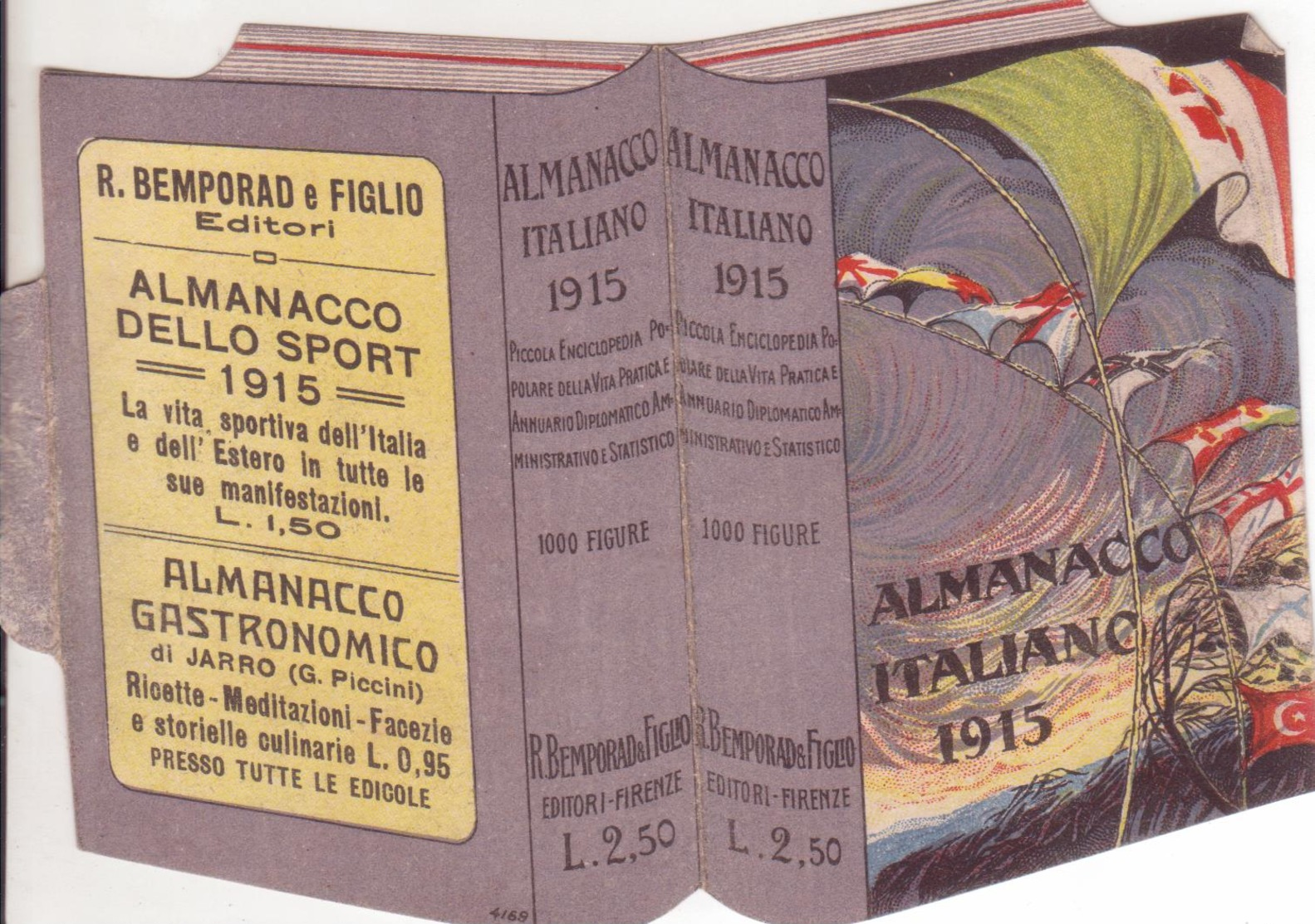 °°° Calendario Almanacco Italiano 1915 °°° - Formato Piccolo : 1901-20