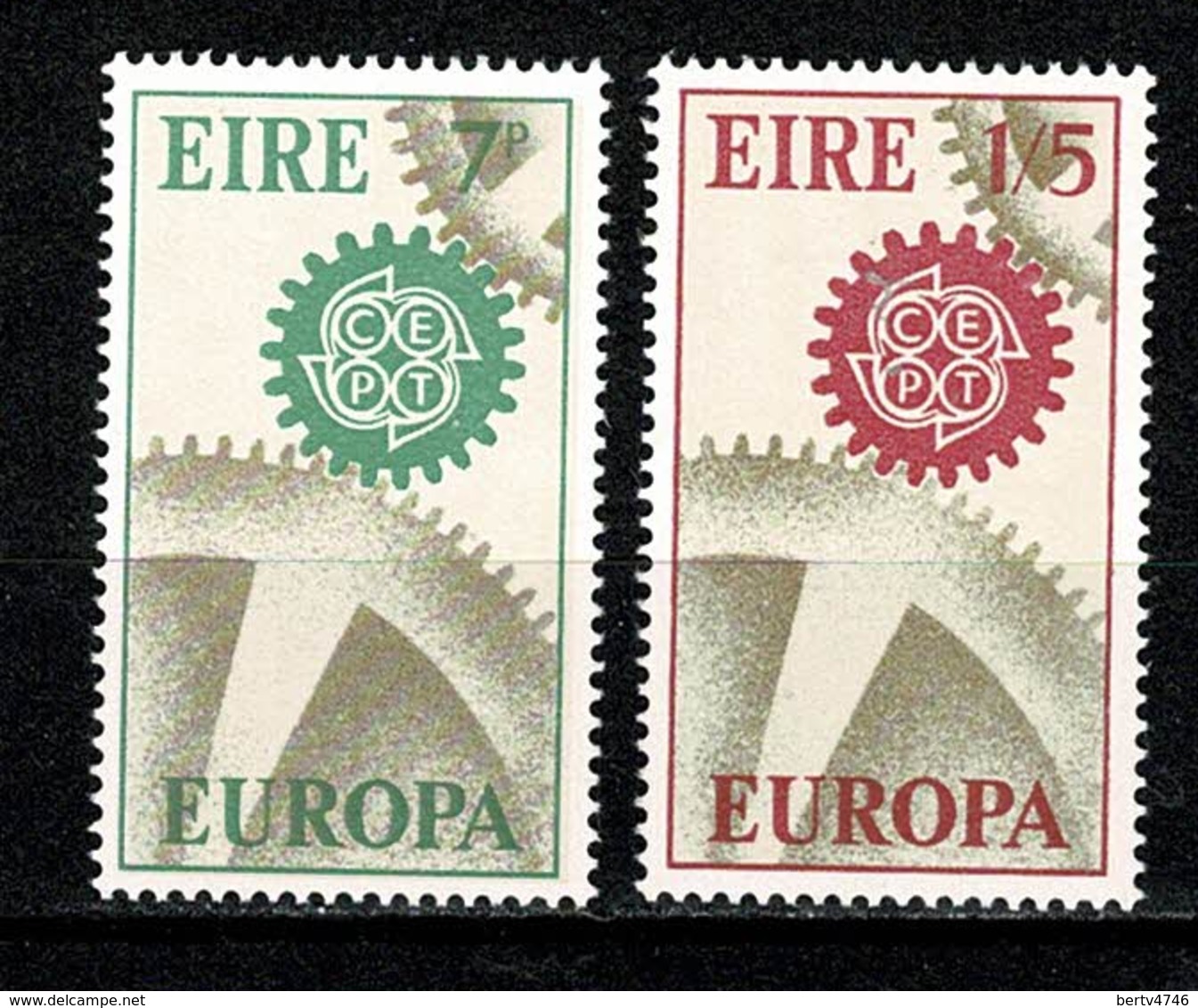 Ierland 1967 EUROPA Yv & T 191/92**, Mi 192/93**, SG 229/30**  Neuf Sans Charnière / Nieuw Zonder Scharnier - Neufs