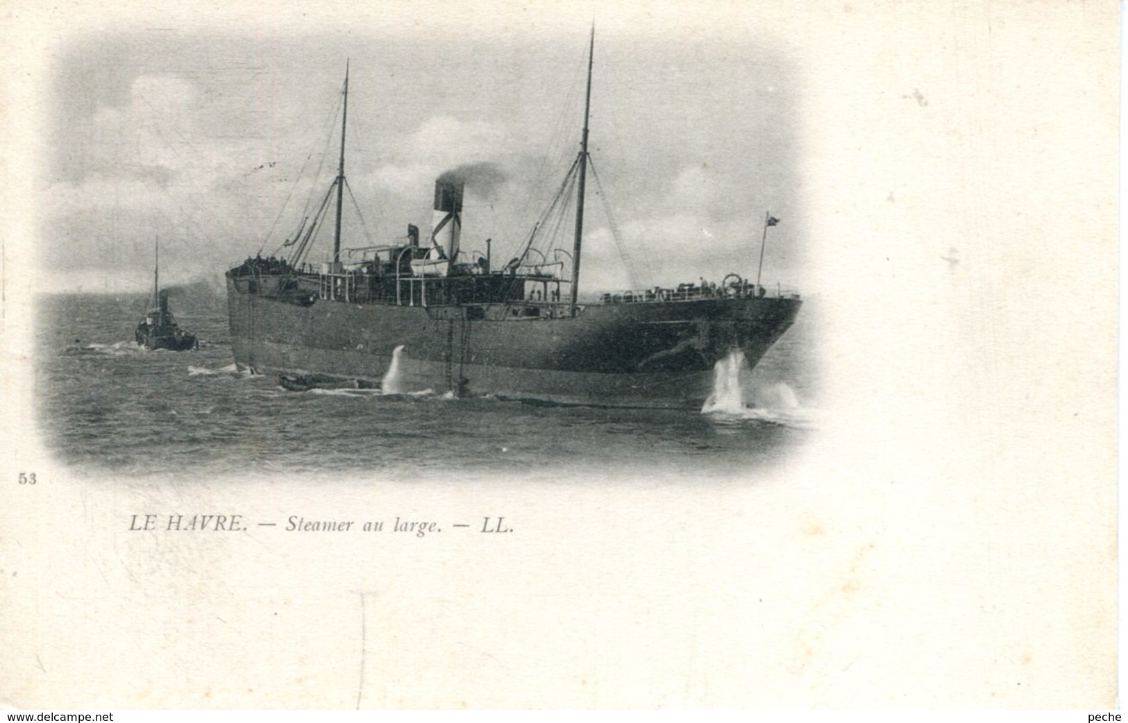 N°68355 -cpa Le Havre -steamer Au Large- - Commerce