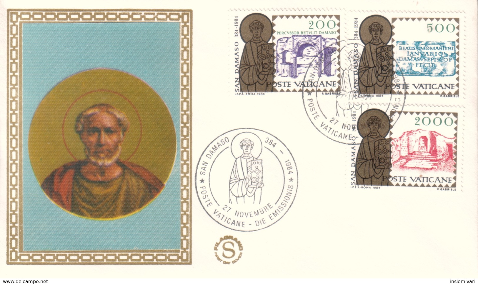 1984 VATICANO FDC SAN DAMASO. - FDC