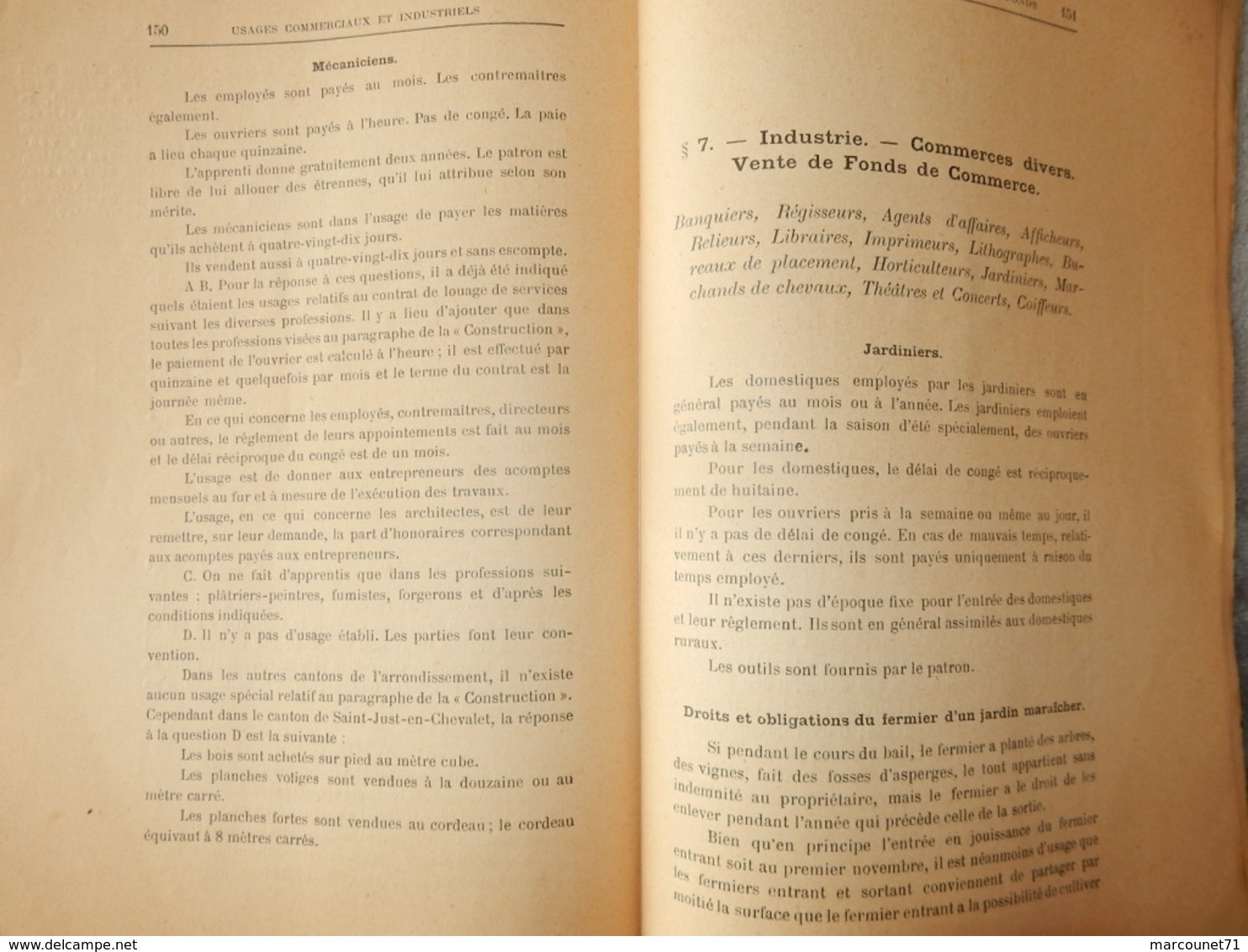 RARE BROCHURE CODIFICATION DES USAGES LOCAUX DÉPARTEMENT DE LA LOIRE ARRONDISSEMENT DE ROANNE 1906