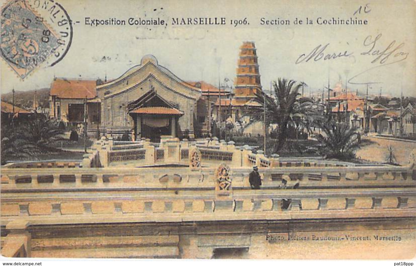 MARSEILLE Exposition Coloniale 1906 - Section De La Cochinchine ( Vietnam Viet Nam ) CPA - Asia Asie - Koloniale Tentoonstelling 1906-1922