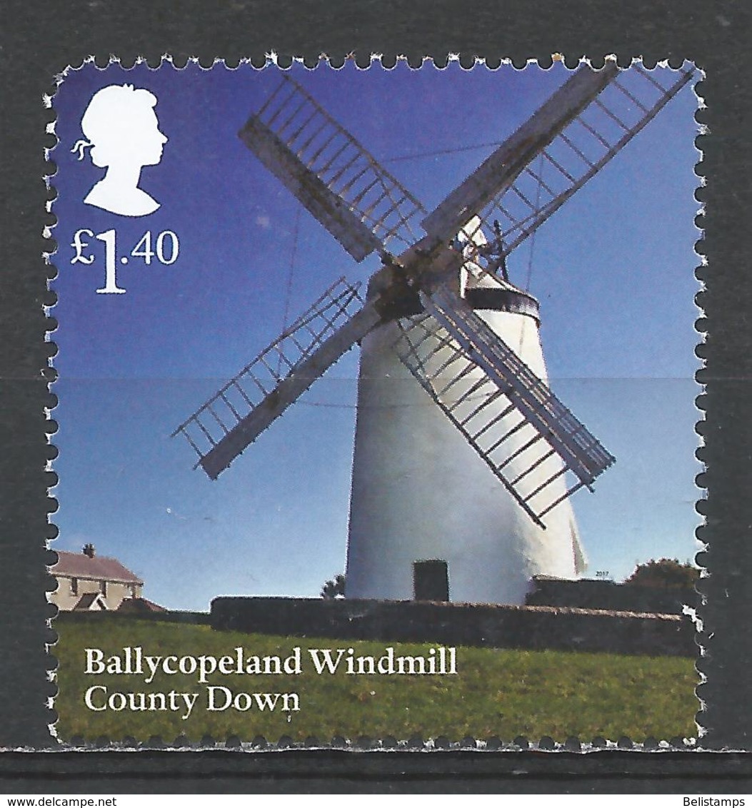 Great Britain 2017. Scott #3618 (U) Ballycopeland Windmill, County Down * - Used Stamps