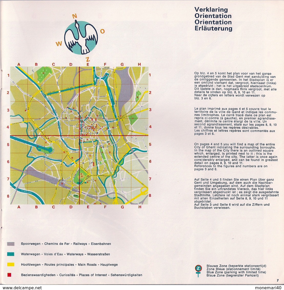 GAND - GHENT - GENT - GUIDE TOURISTIQUE Avec PLAN DES RUES. - Kultur