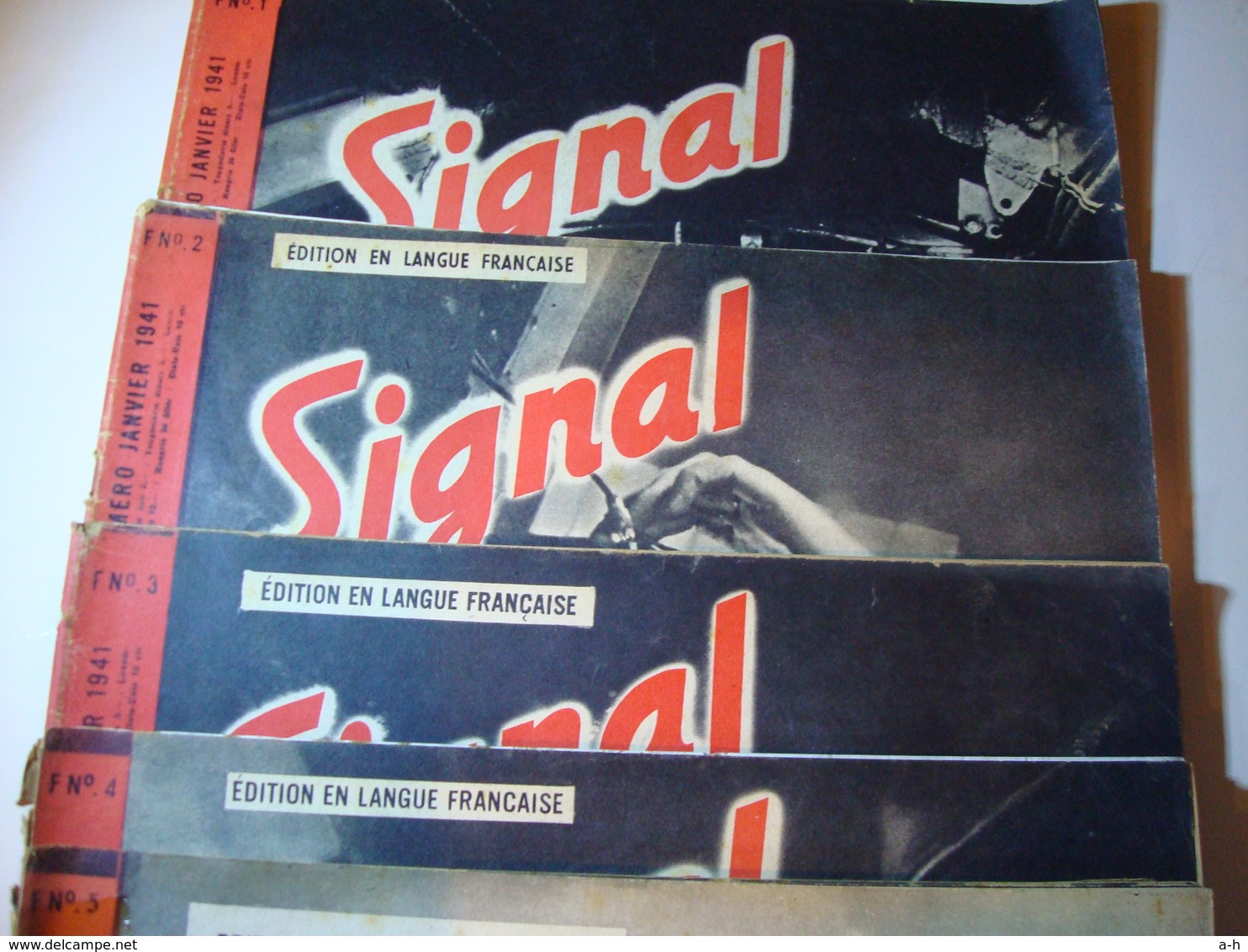 Revue Allemande Signal Année 1941 , 15 N° : 1 à 15  ( Janvier  Jusque 15 Août ) - Français