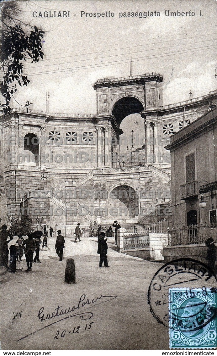 Cagliari Prospetto Passeggiata Umberto I - Cagliari