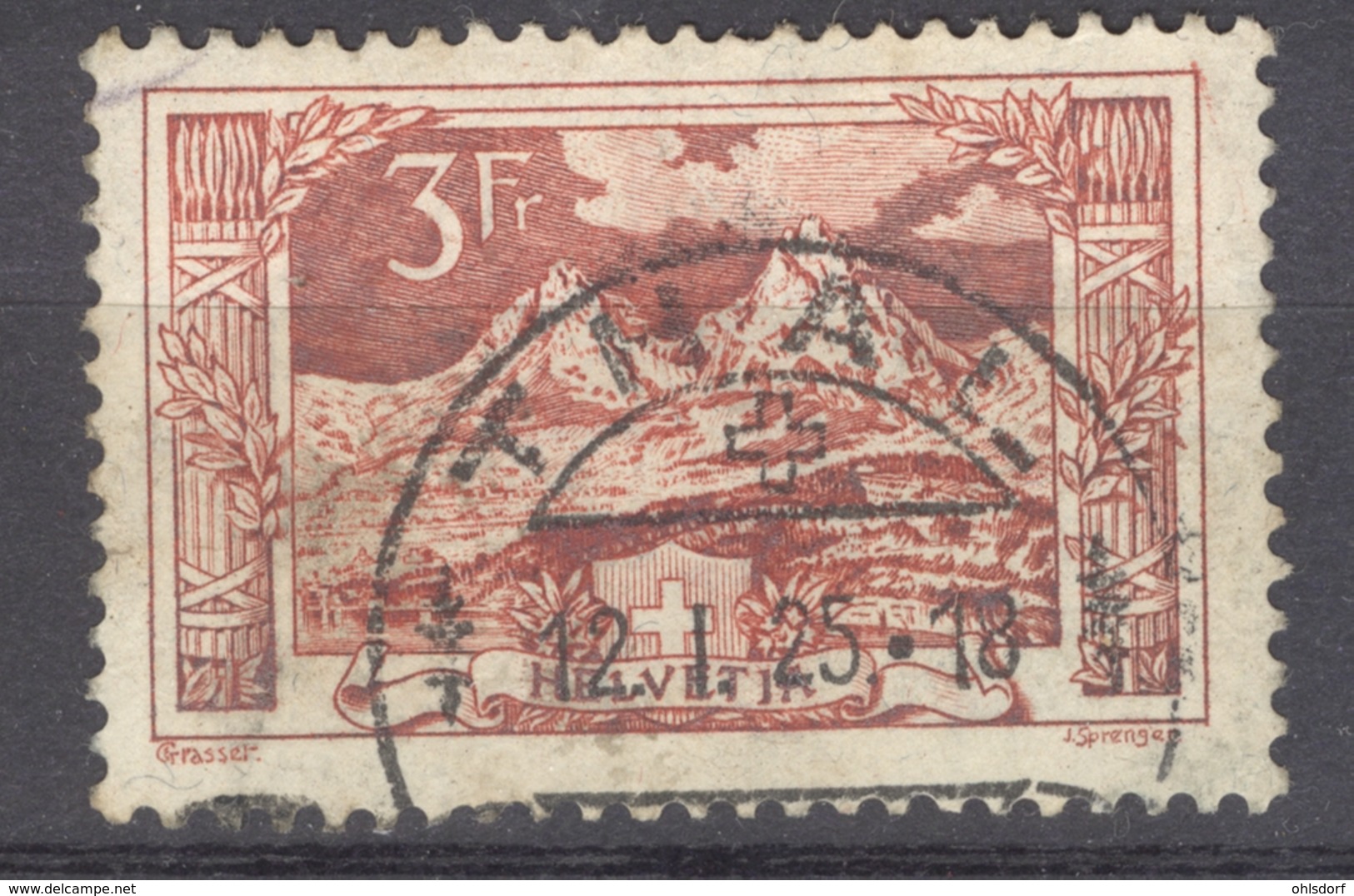 HELVETIA 1918: Mi 142 / YT 167, O - FREE SHIPPING ABOVE 10 EURO - Used Stamps