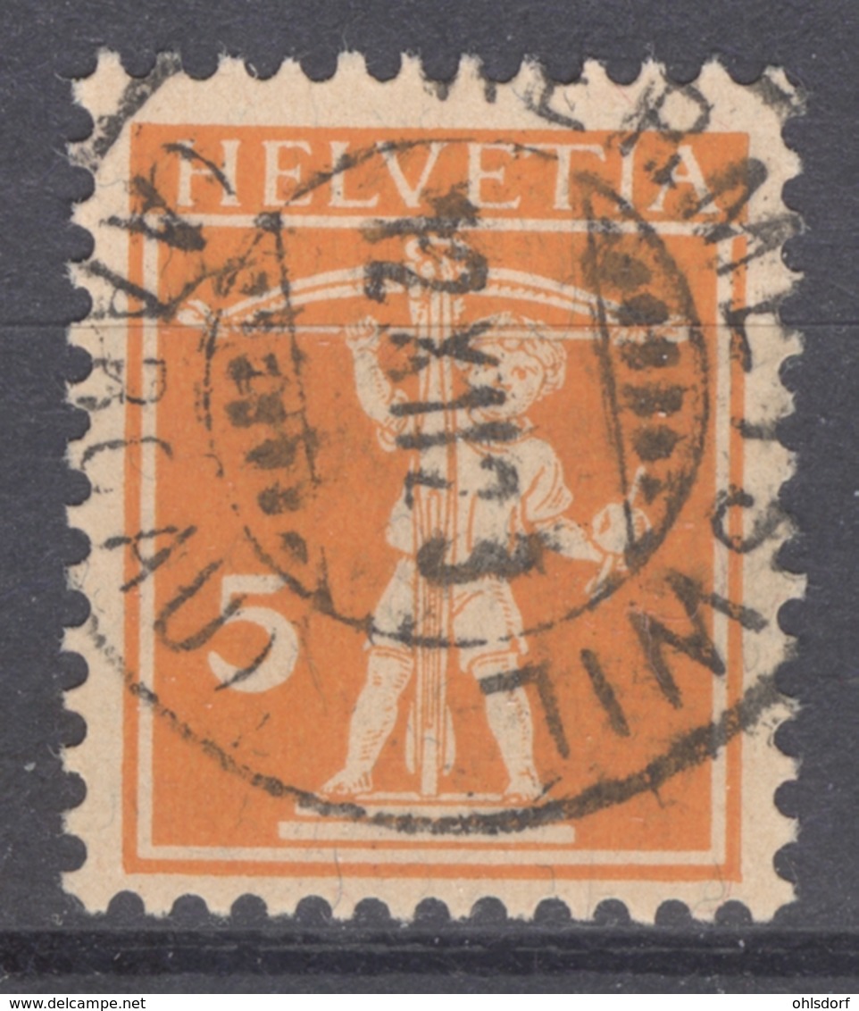 HELVETIA 1921: Mi 162 / YT 159, O - FREE SHIPPING ABOVE 10 EURO - Used Stamps