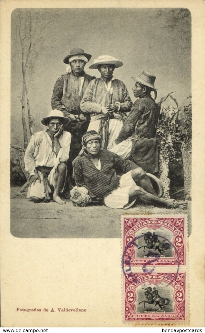 Guatemala, C.A., Group Of Native Indians (1906) Postcard - Guatemala