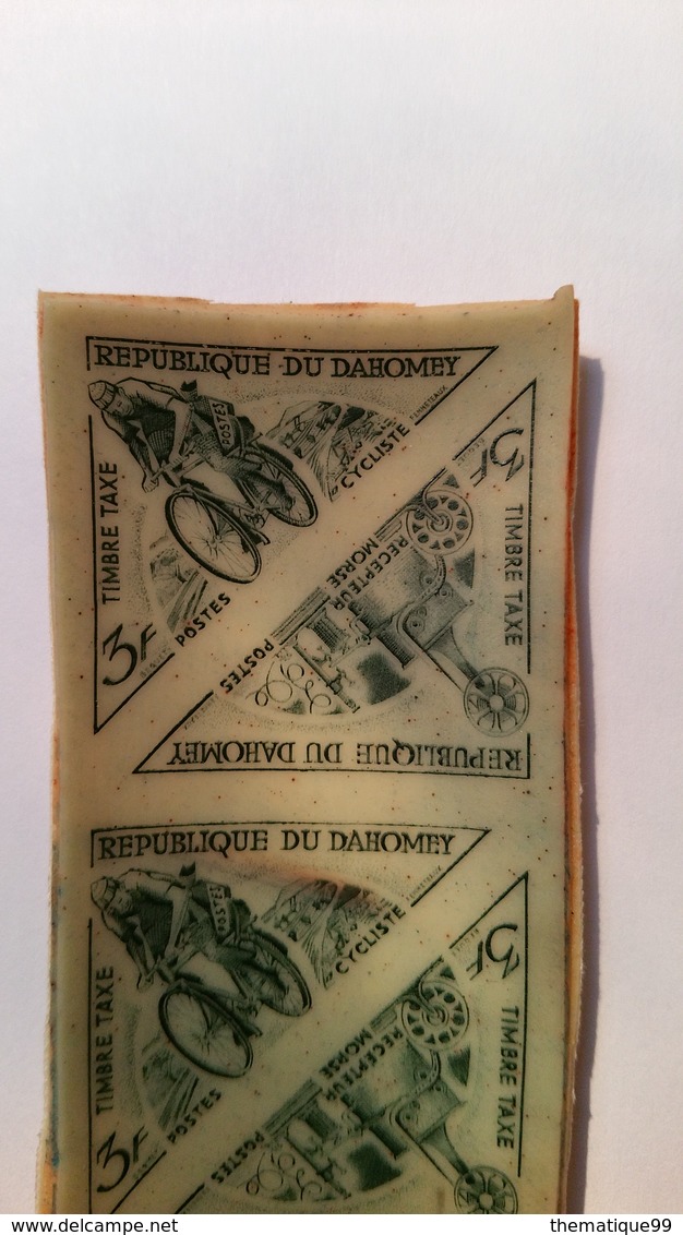 Thème Vélo Et Récepteur Morse Du Dahomey : Morceau Du Rouleau Toucheur En Caoutchouc - RRR - UNIQUE - Vélo
