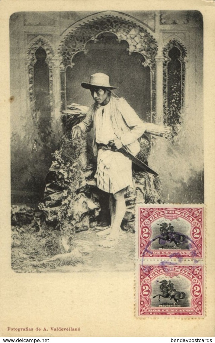 Guatemala, C.A., Armed Native Indian Man (1906) Postcard - Guatemala