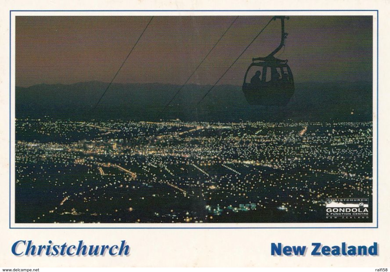 1 AK New Zealand * Nachtansicht Der Stadt Christchurch * - Neuseeland