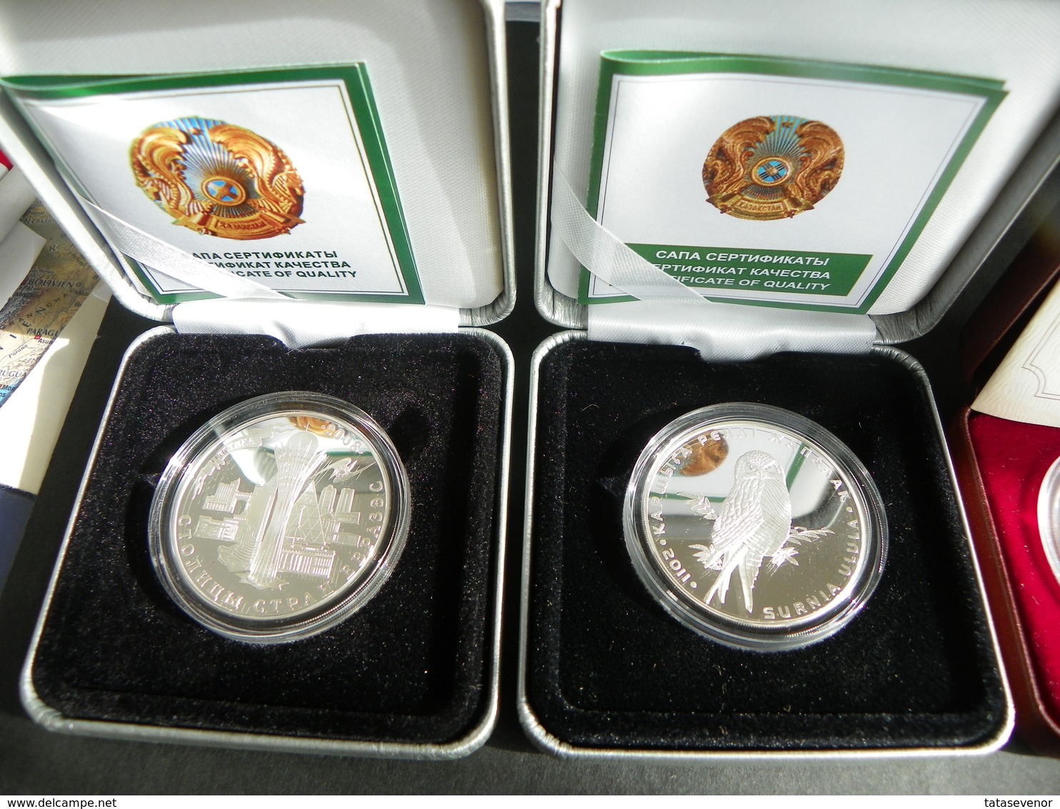 KAZAKHSTAN Silver Commemorative Coins 500 Tenge Pair Of Two Different Coins - Kazakhstan