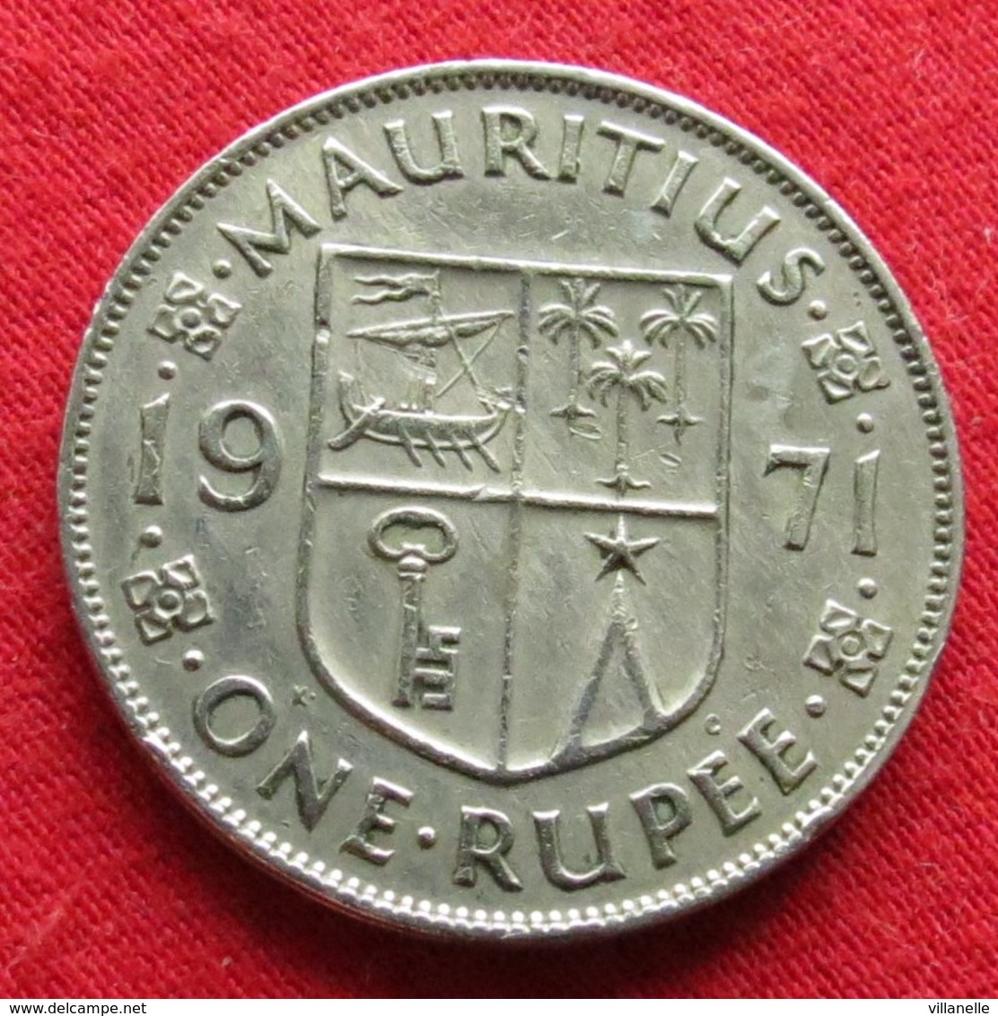 Mauritius 1 One Rupee 1971 KM# 35.1 Lt 212  Mauricia Maurice - Maurice