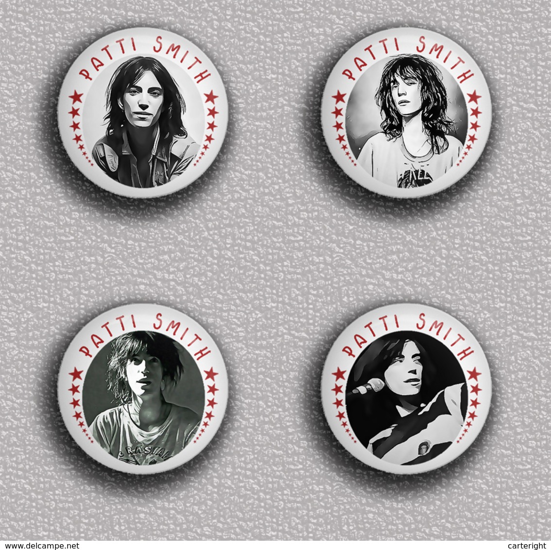 35 X PUNK ROCK Patti Smith Music Fan ART BADGE BUTTON PIN SET 2 (1inch/25mm Diameter) - Music