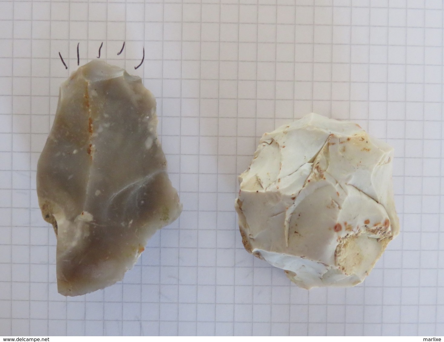 Prehistoire Silex Taillé Neolithique Grattoir Et Outil - Archéologie