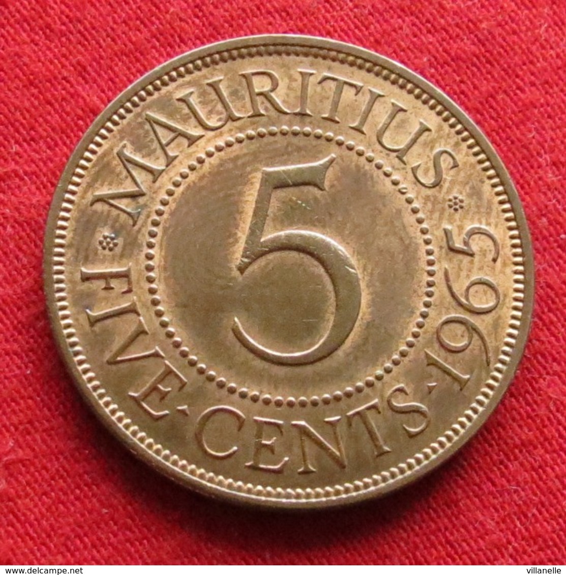 Mauritius 5 Cents 1965 KM# 34  Lt 452  Mauricia Maurice - Maurice