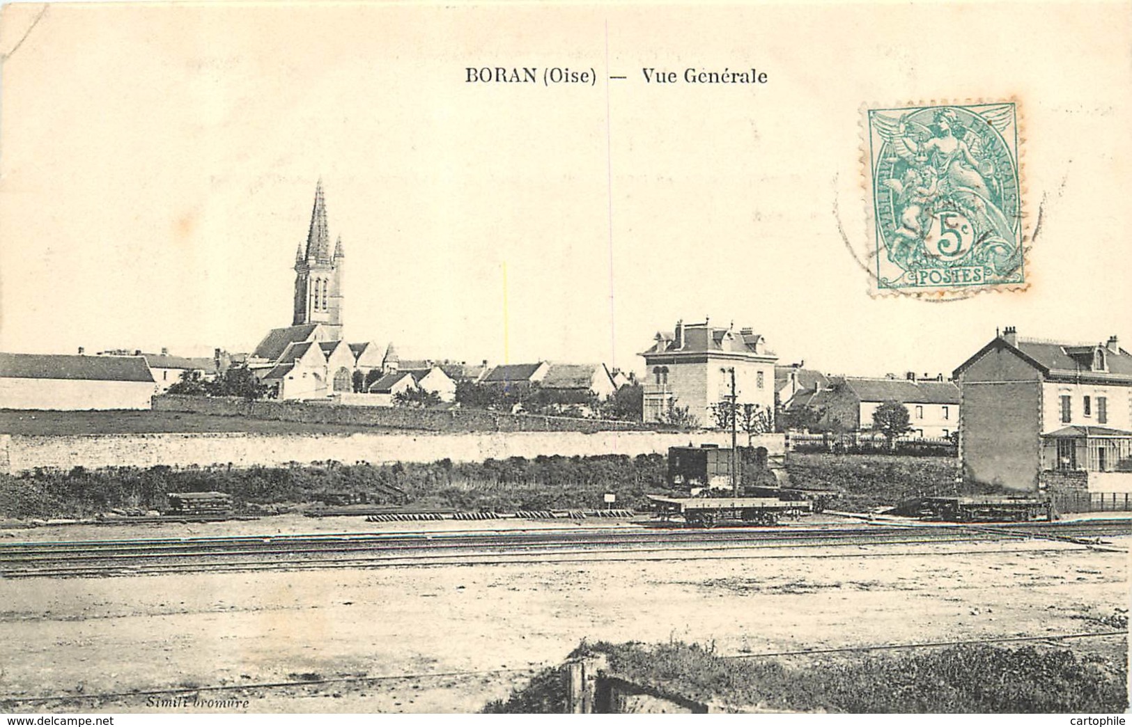 60 - BORAN - Vue Generale 1905 - Boran-sur-Oise