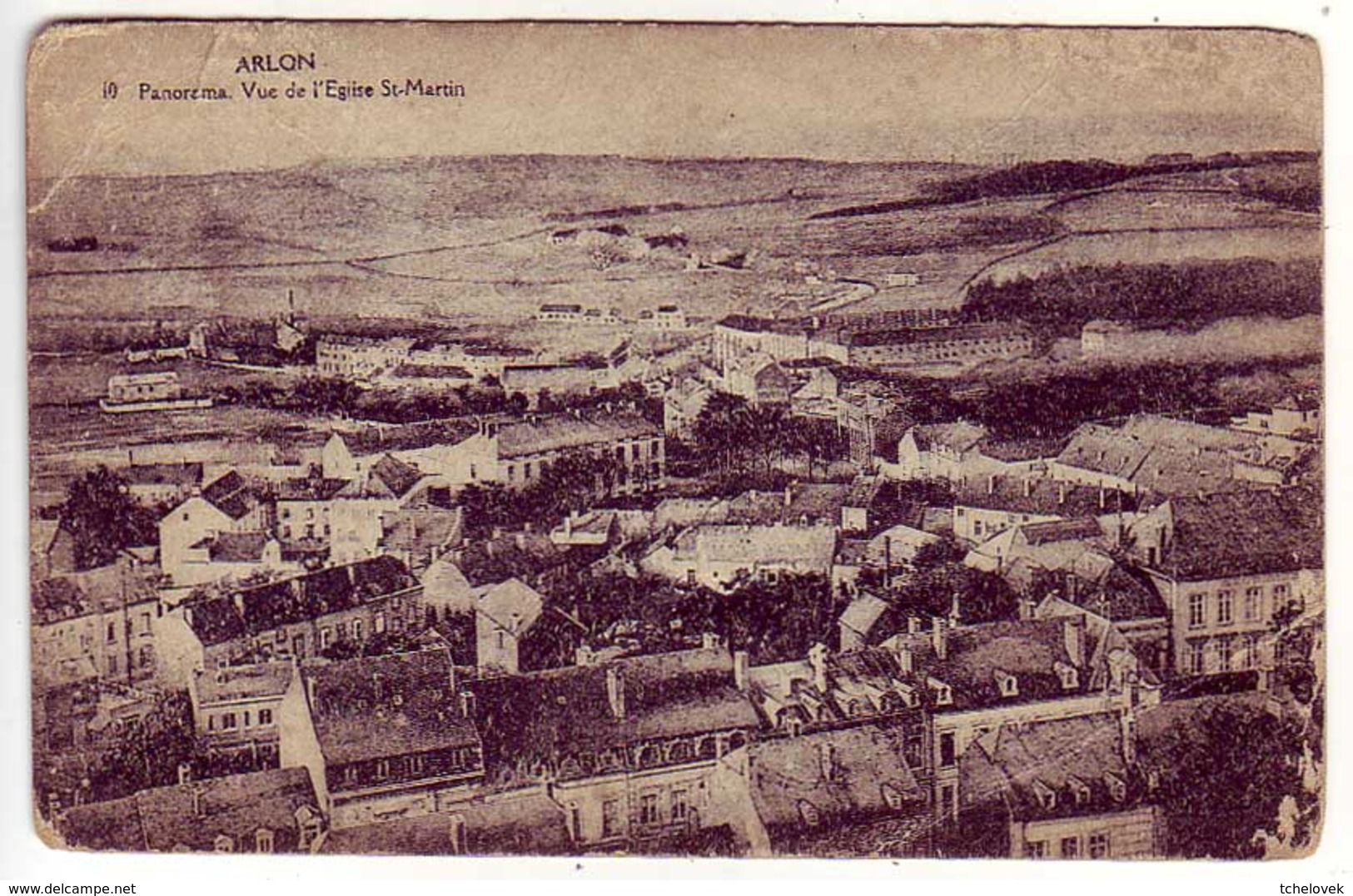 (99). Belgique. Belgie. Arlon. 10 Panorama & La Gare - Arlon