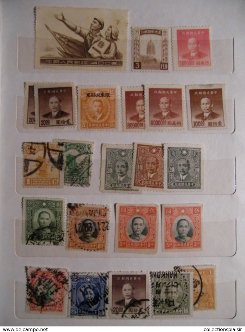 LIQUIDATION CHINE AVEC CPA LETTRES ET TIMBRES DIVERS - Autres & Non Classés