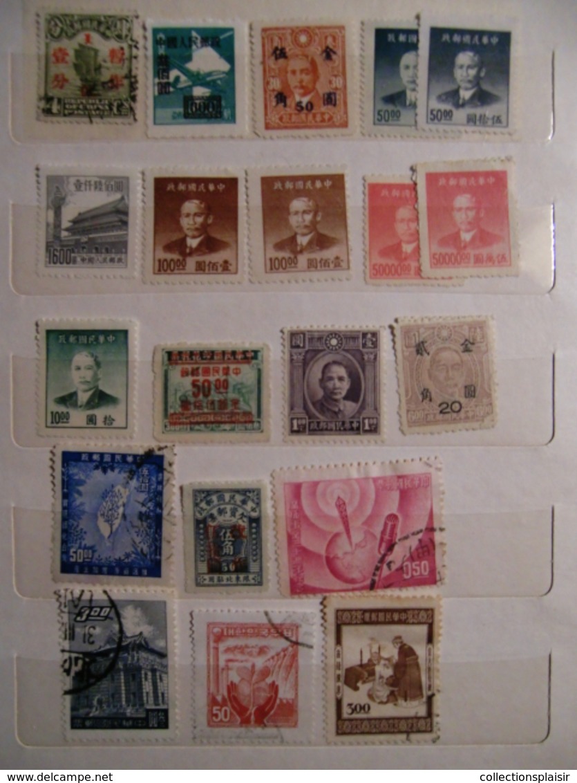 LIQUIDATION CHINE AVEC CPA LETTRES ET TIMBRES DIVERS